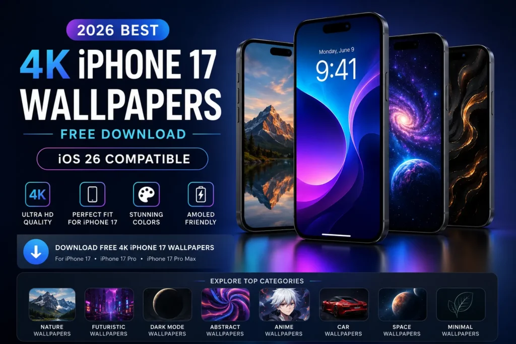 best 4K iPhone 17 wallpapers collection 2026