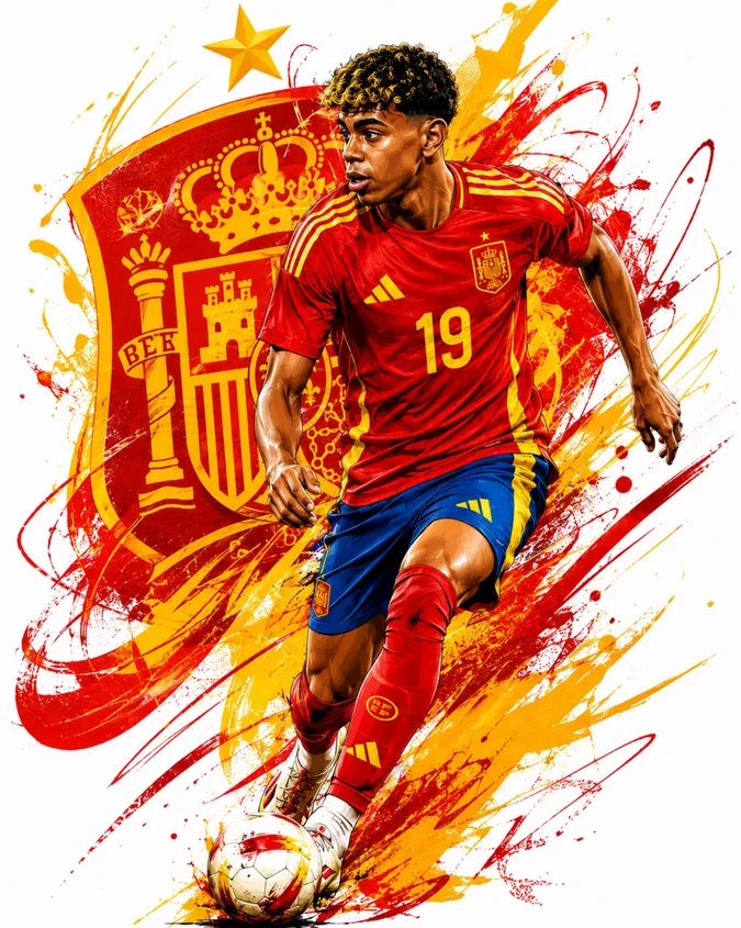 ChatGPT Football Poster Prompt AI football illustration example