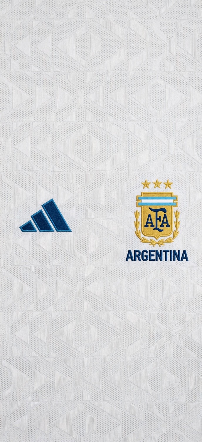 Download Argentina National Team Adidas White Jersey in ultra HD 4K resolution for desktop, iPhone and Android devices.