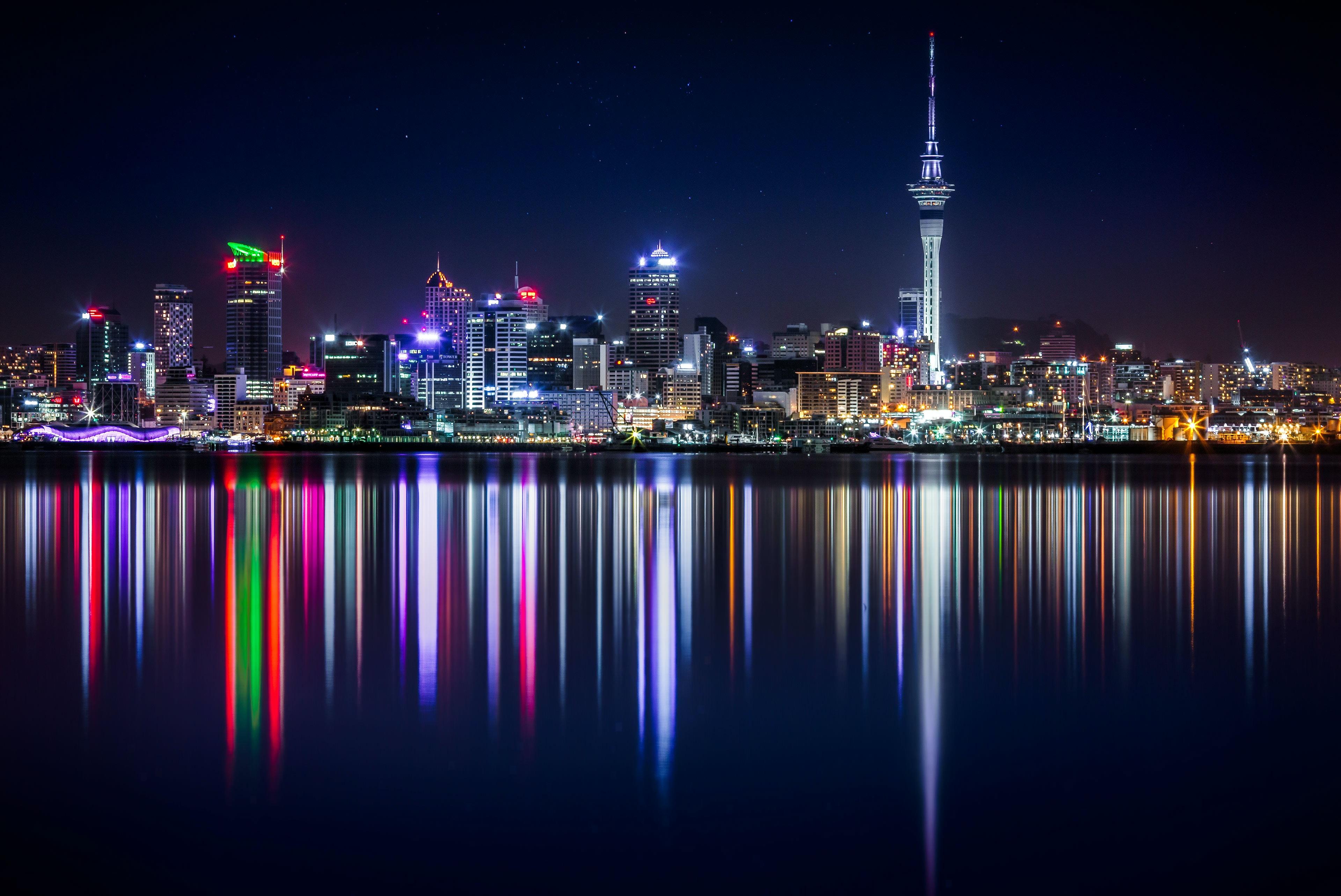 Auckland Cityscape Background