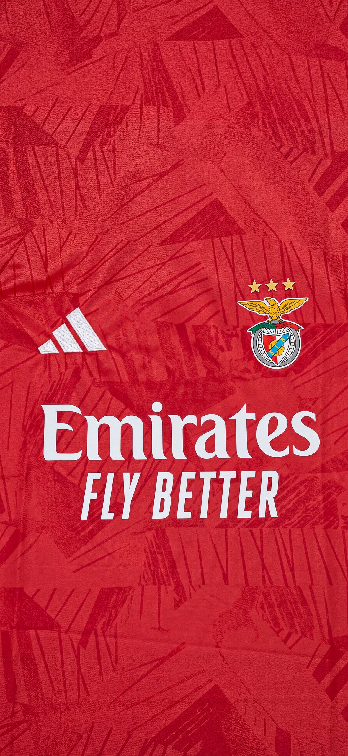 Download Benfica Red Jersey Emirates Adidas in ultra HD 4K resolution for desktop, iPhone and Android devices.