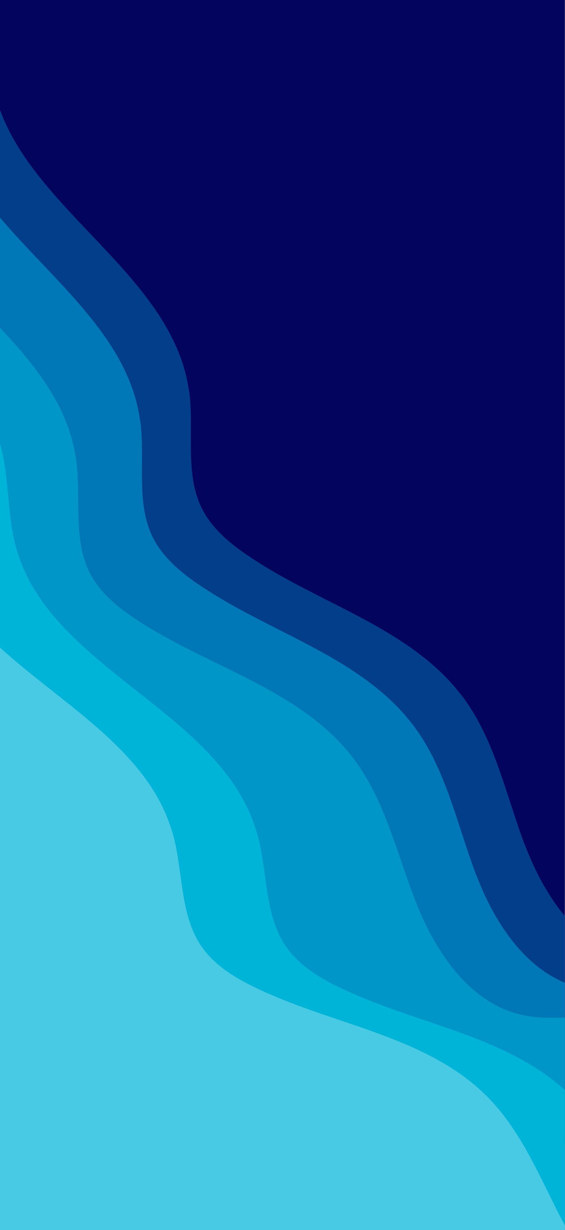 Blue Abstract Wave Layers Background