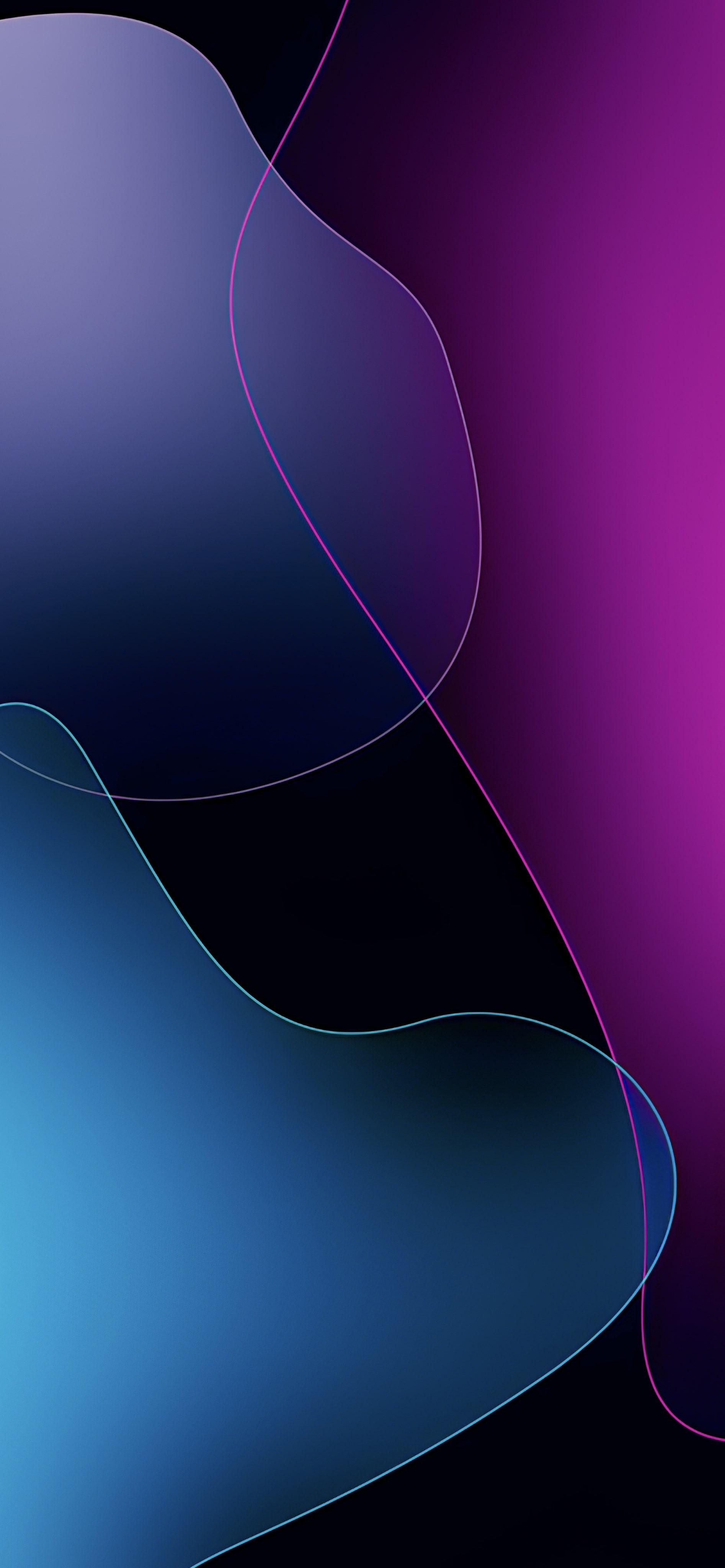 Blue, Purple, and Pink Gradient Waves