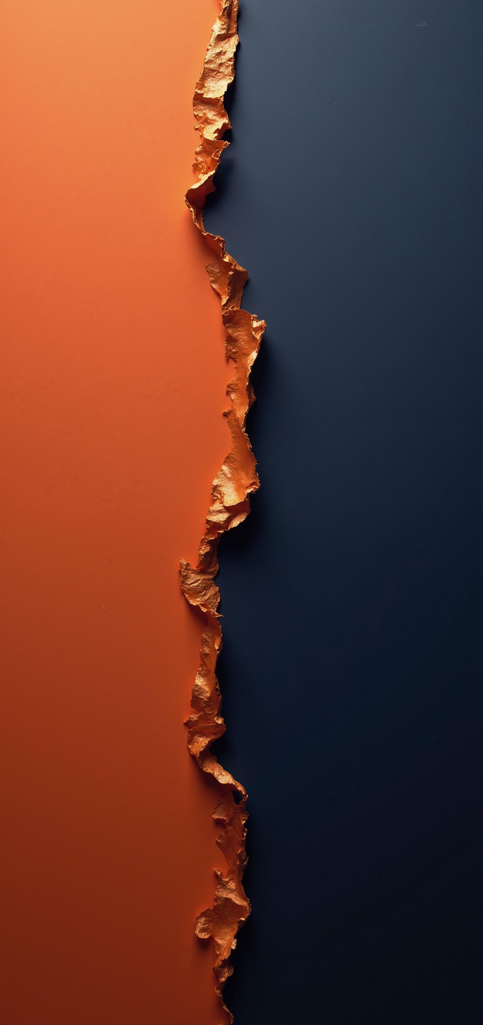 Copper Orange and Deep Navy 4K