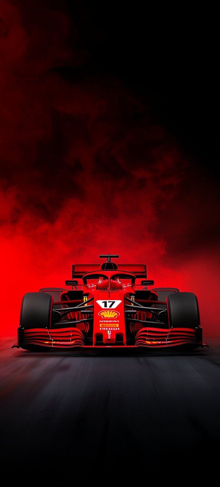 Ferrari F1 in a Smoldering Atmosphere