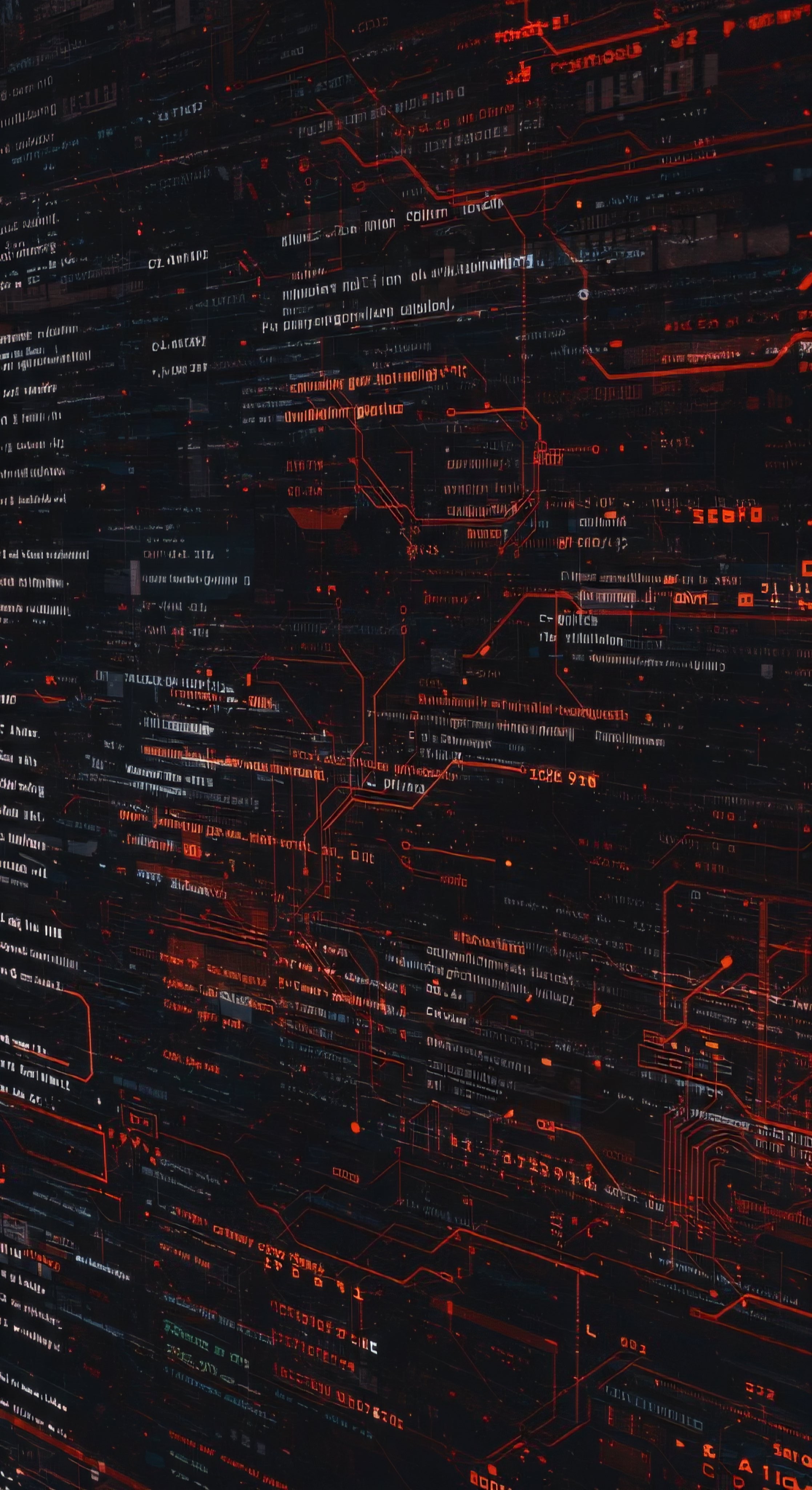 Futuristic Digital Cyberpunk Matrix Art