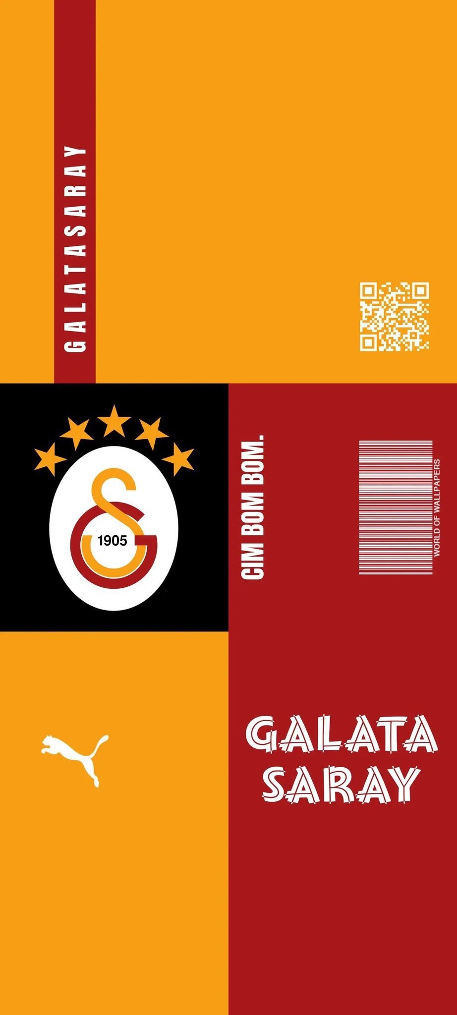 Download Galatasaray Crest Cim Bom Bom in ultra HD 4K resolution for desktop, iPhone and Android devices.