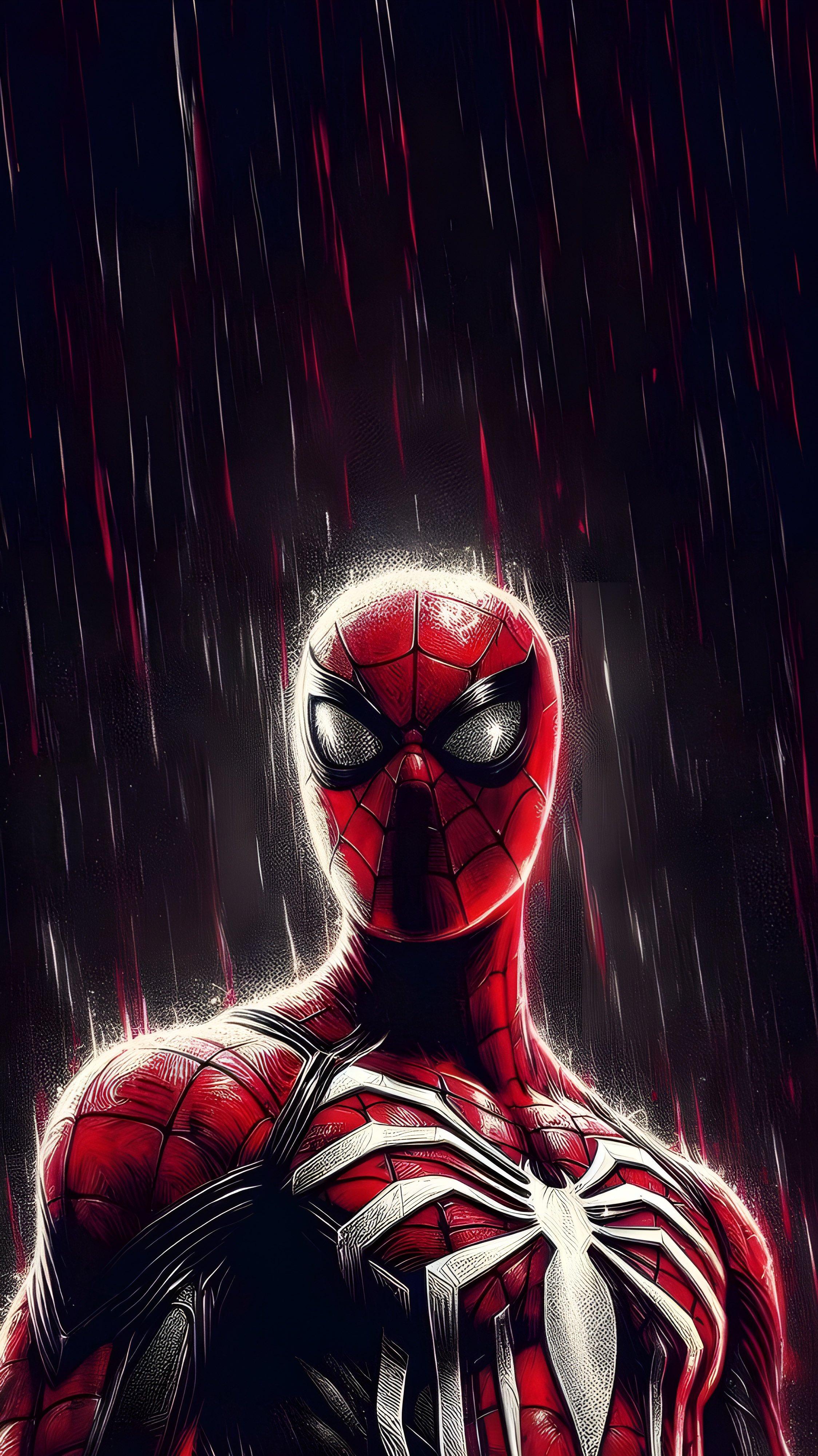 Glowing Spider-Man Wallpaper