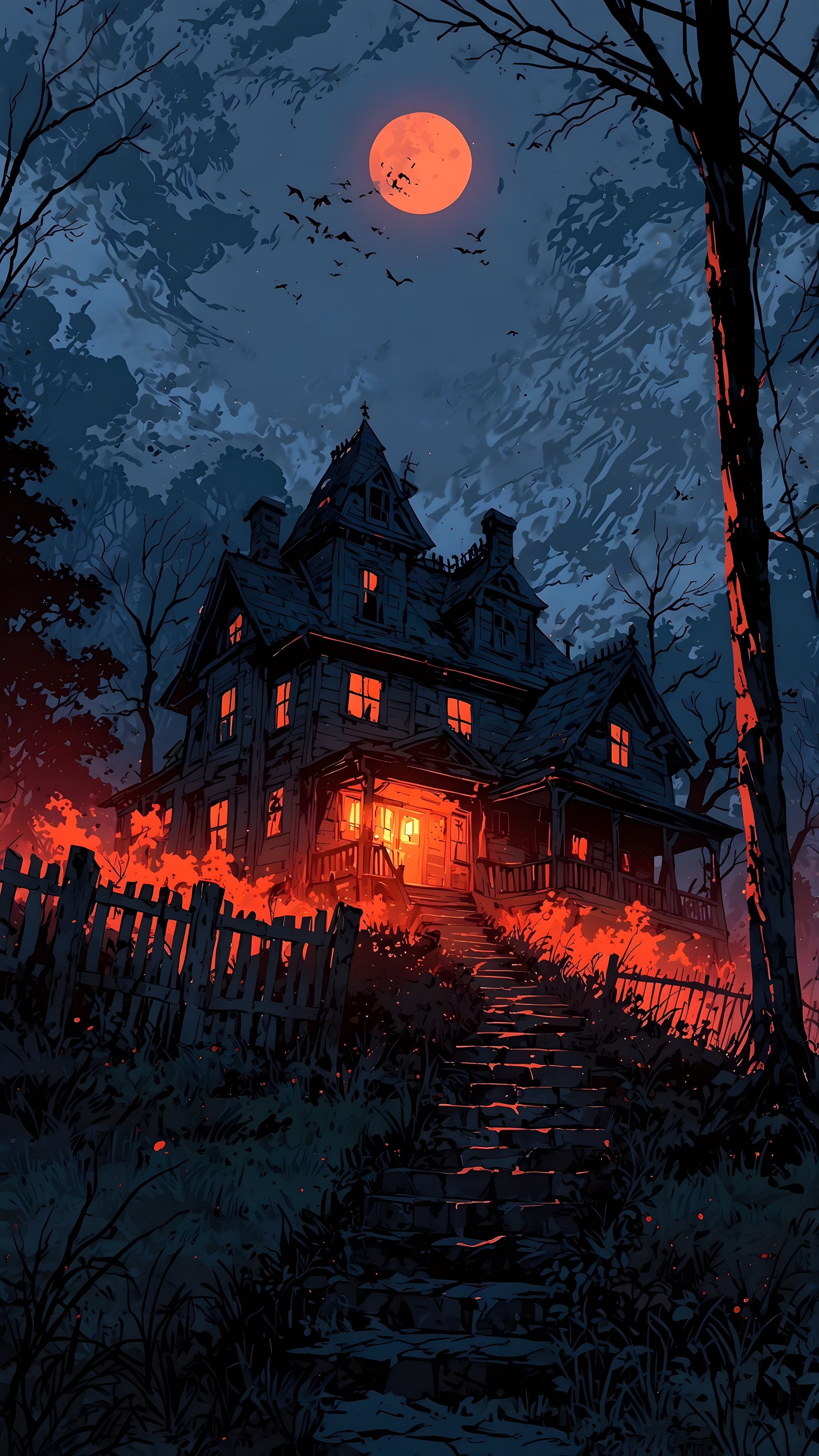 Gothic Halloween Illustration