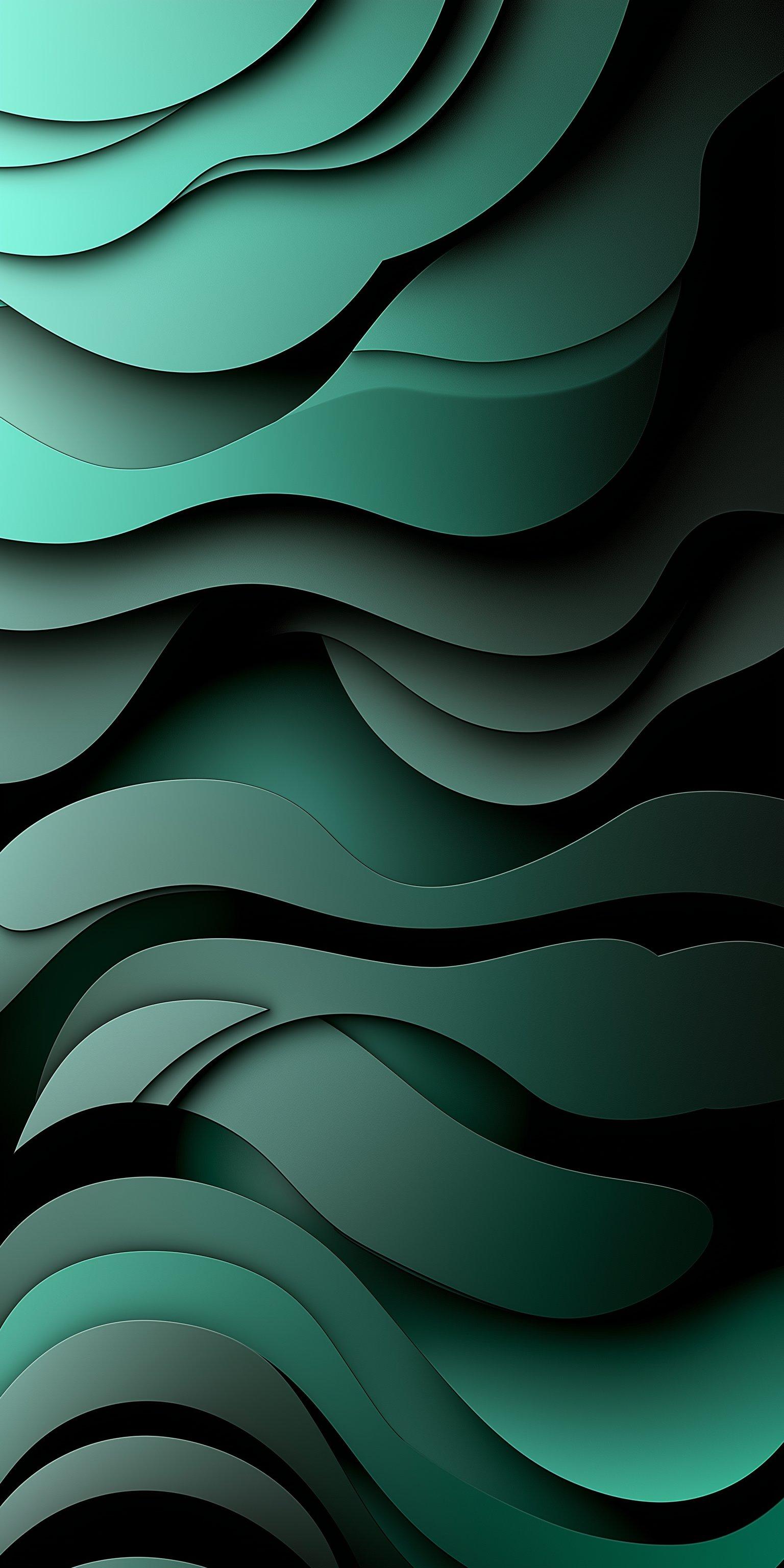 Green Wave Pattern