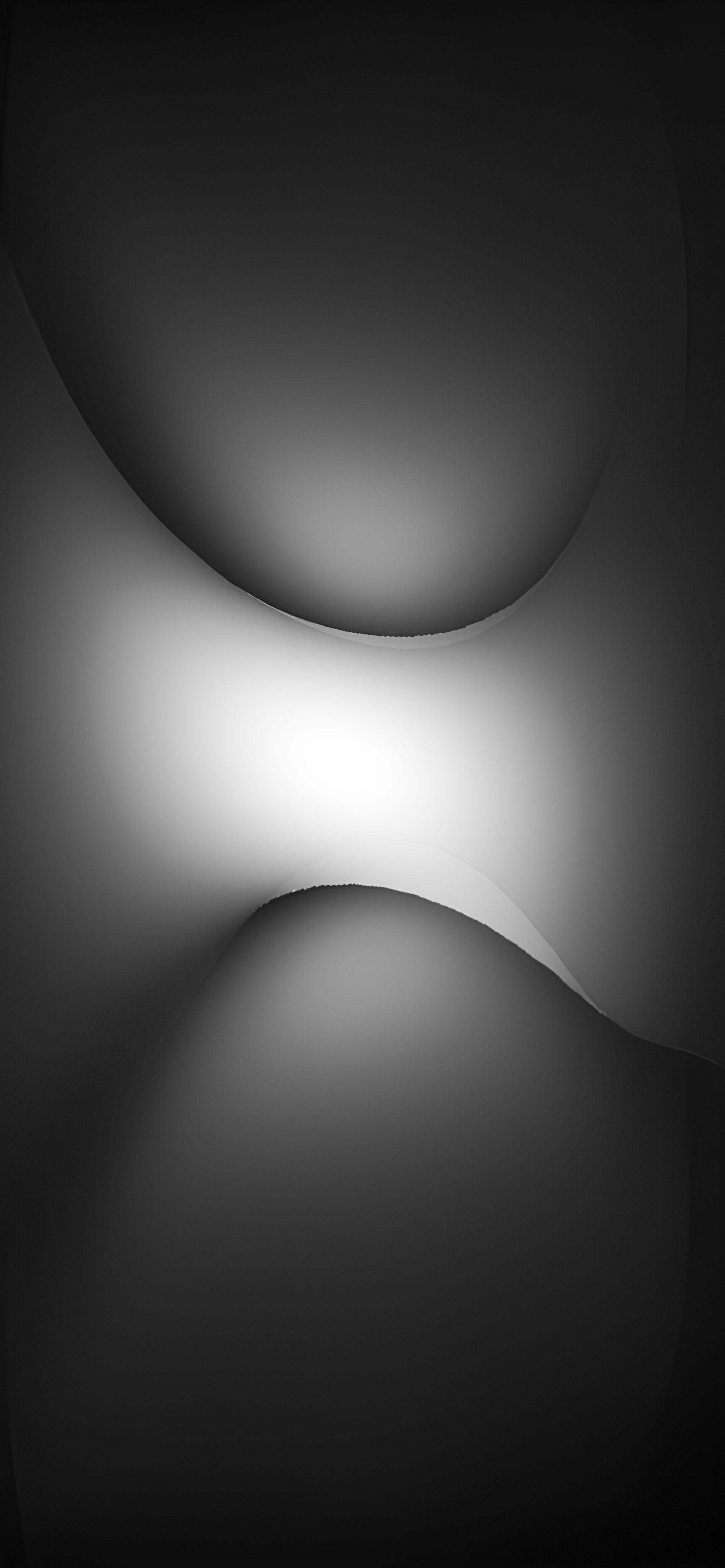 HD Black and White Abstract Glow