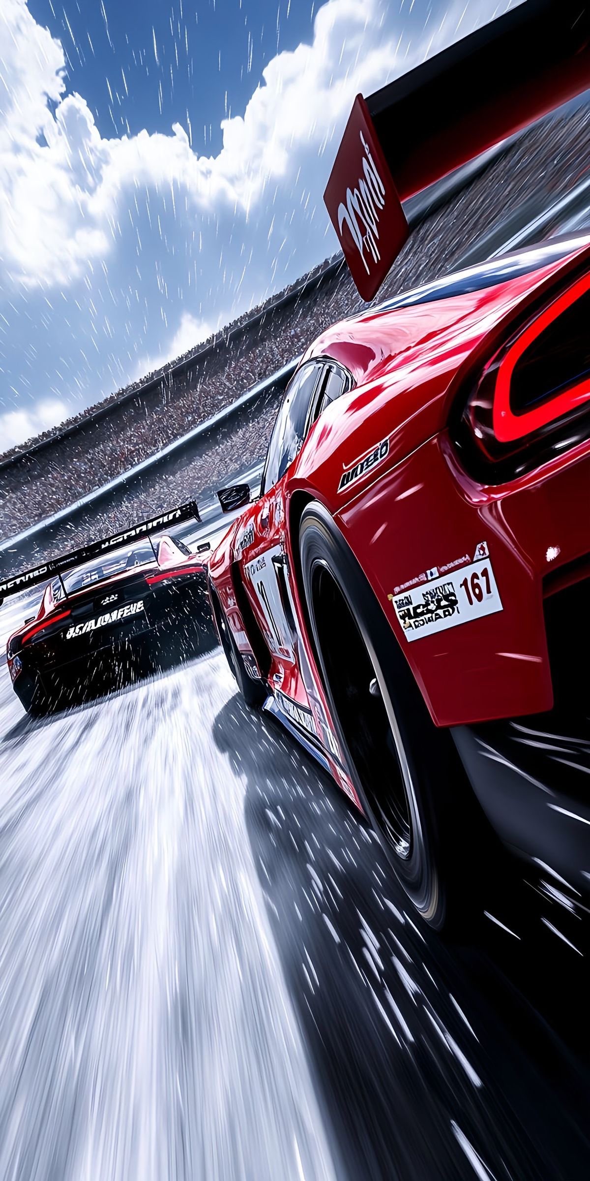 High Speed Rainy Track GT Racing