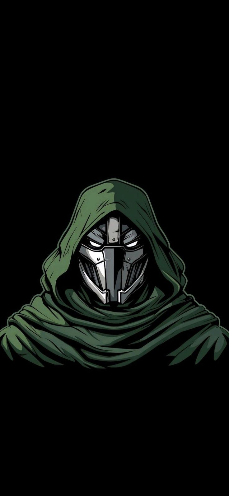 Iconic Supervillain Dr. Doom Minimalist Comic Style