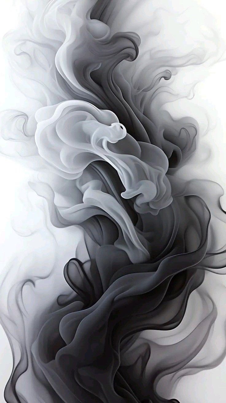 Download Ink Smoke Black Gray Fluid Swirl 4K in ultra HD 4K resolution for desktop, iPhone and Android devices.