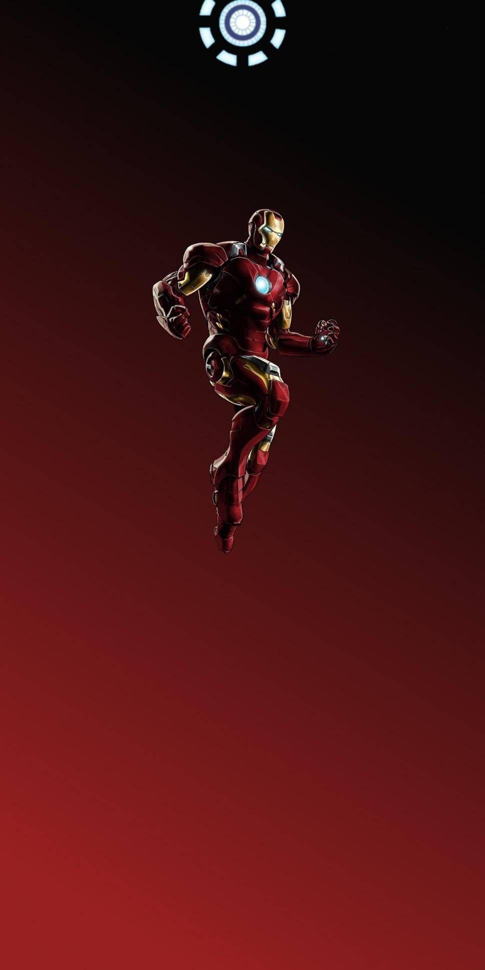 Iron Man Flying with Arc Reactor