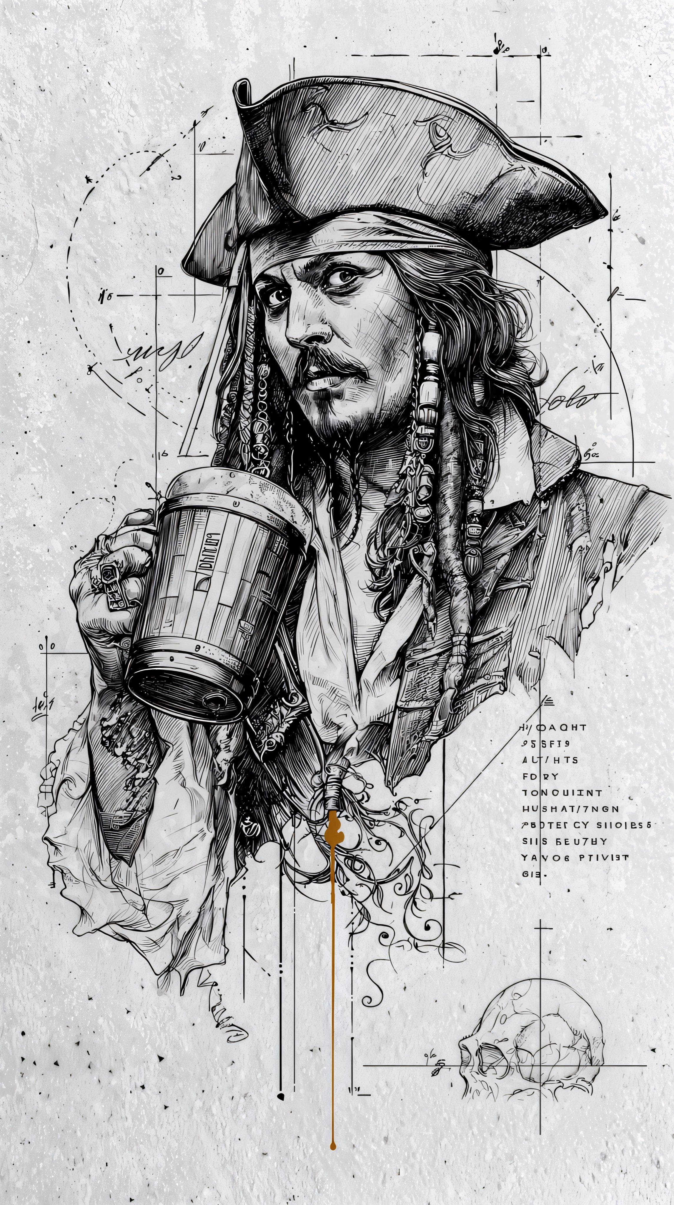 Johnny Depp as Captain Jack Sparrow Fan Art