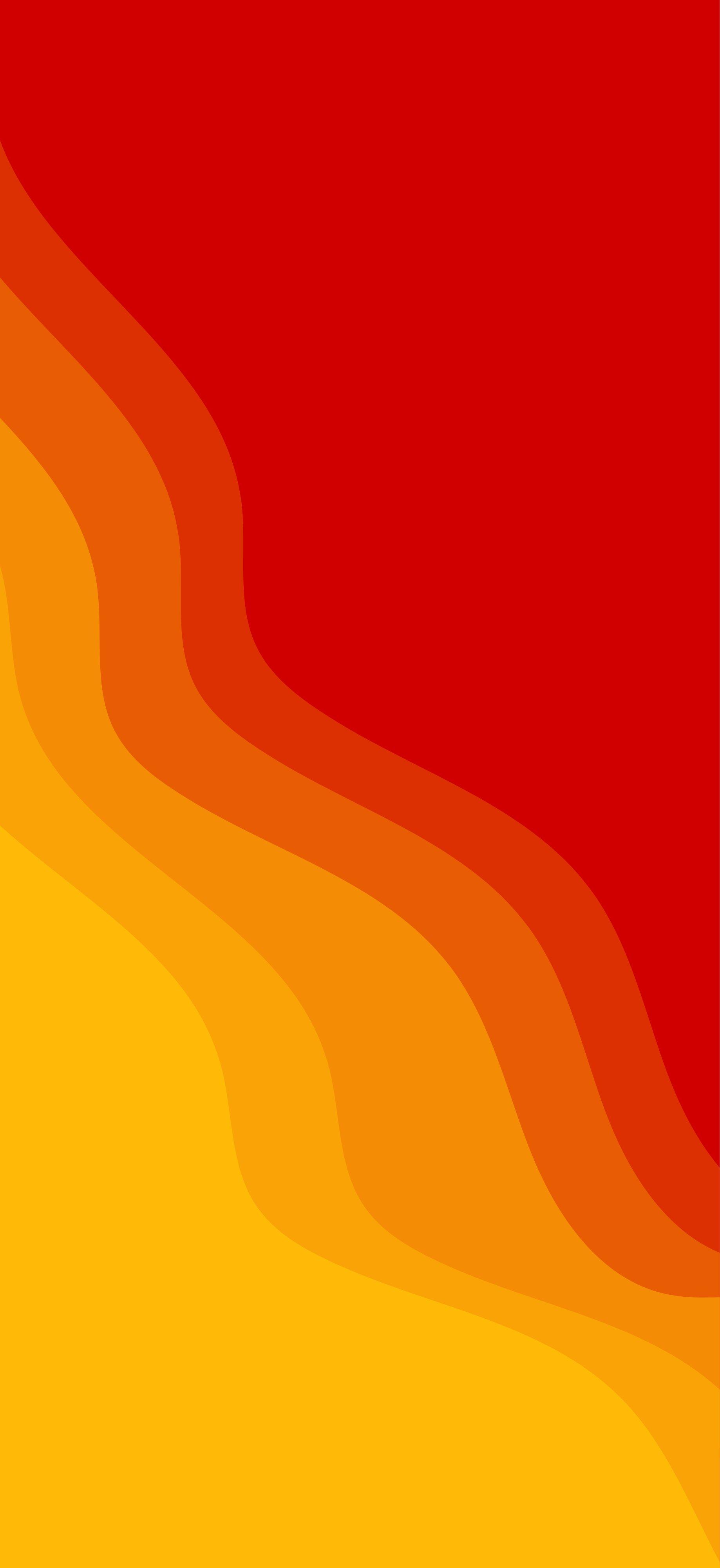 Orange Abstract Wave Layers Background