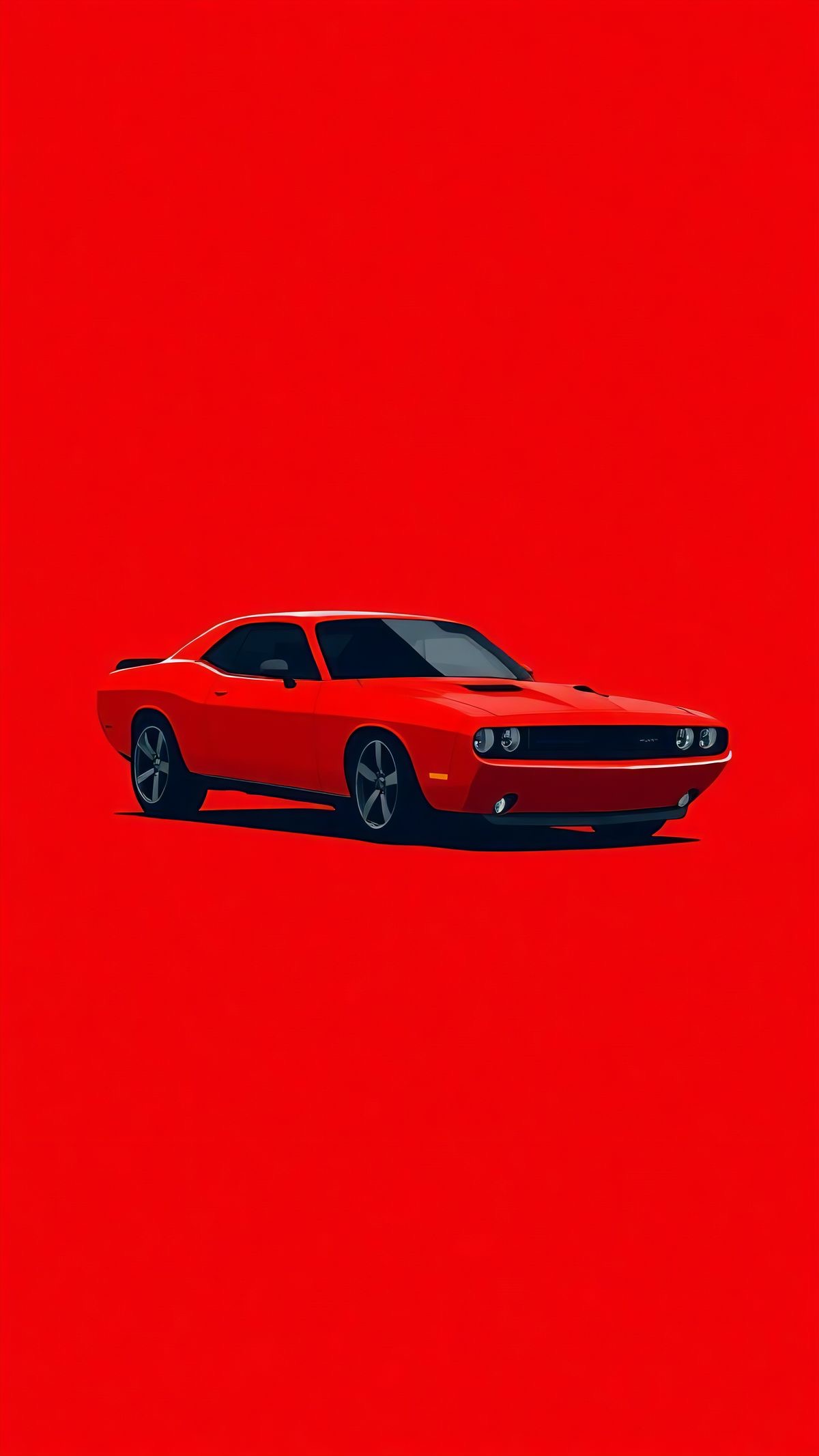 Red Dodge Challenger