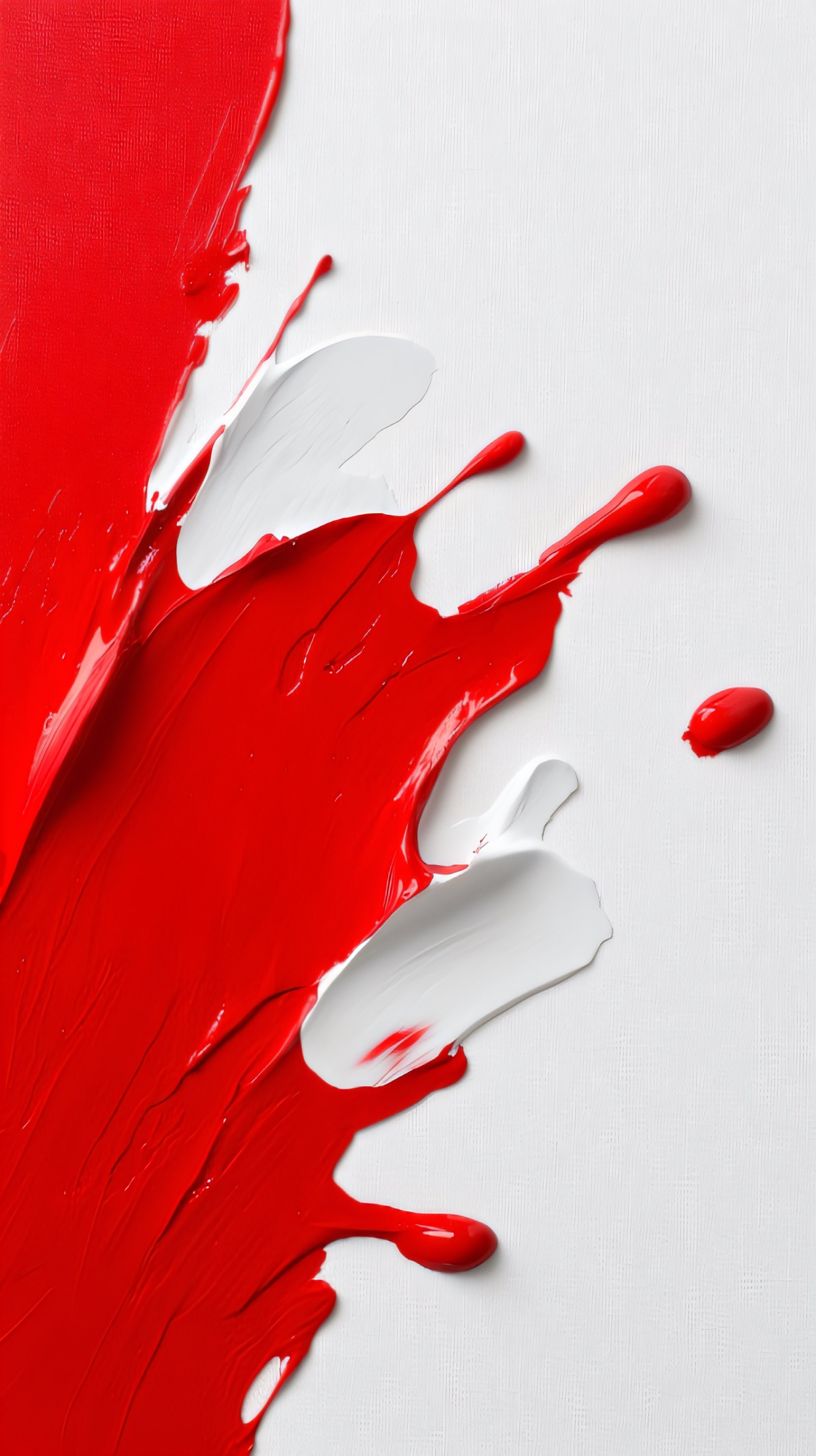 Red Splash 4K Abstract