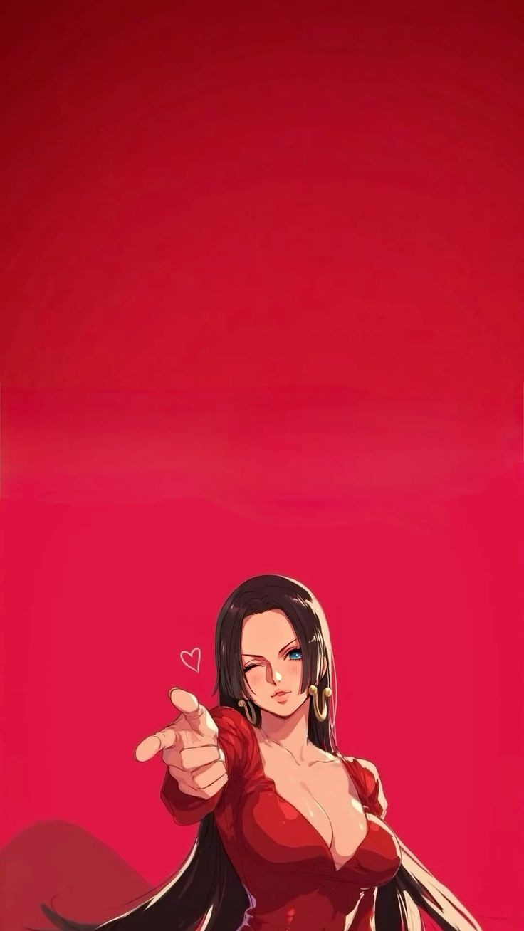 Seductive Boa Hancock in Red Dress