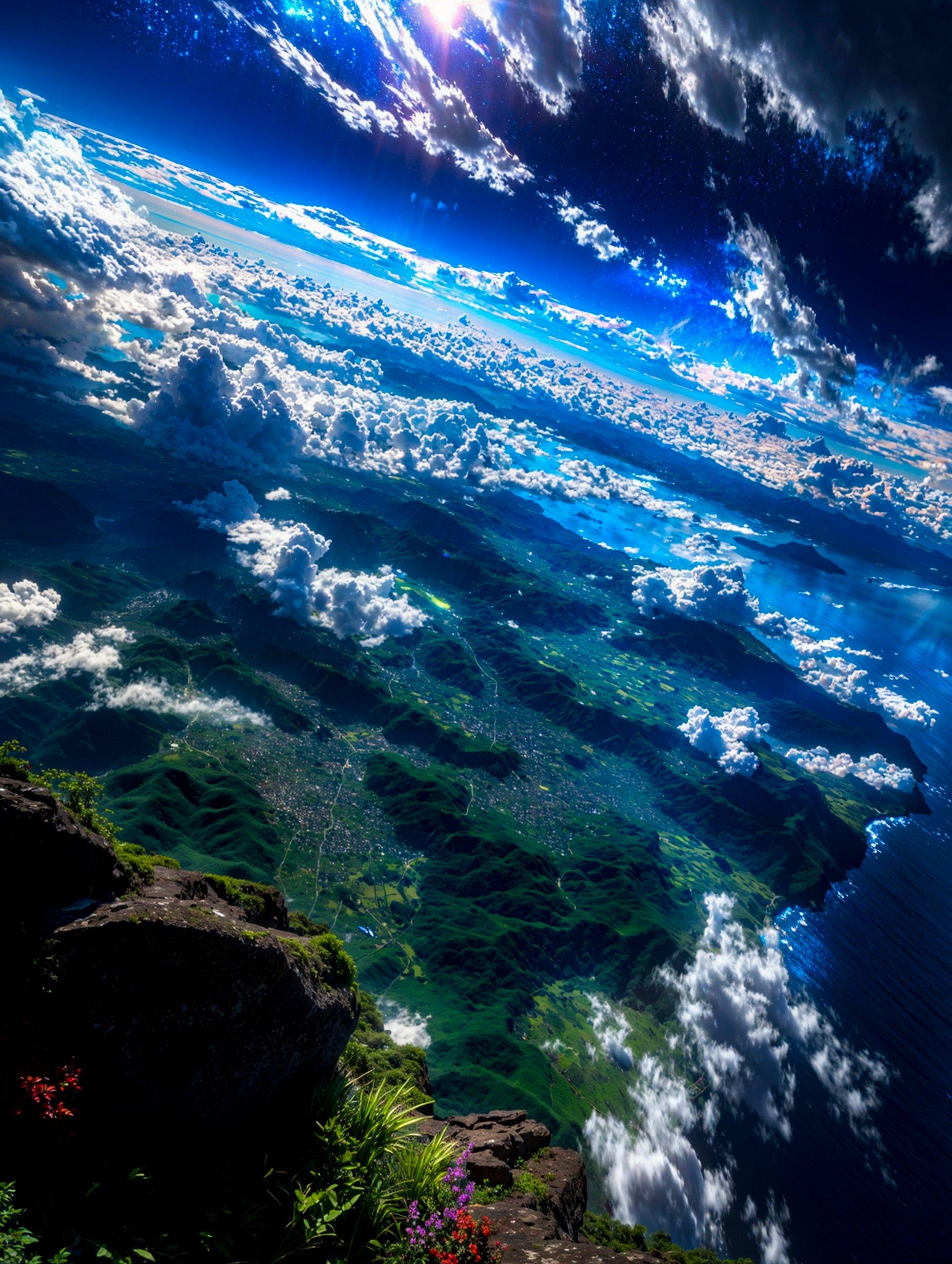 Surreal Earth View from the Edge of Space