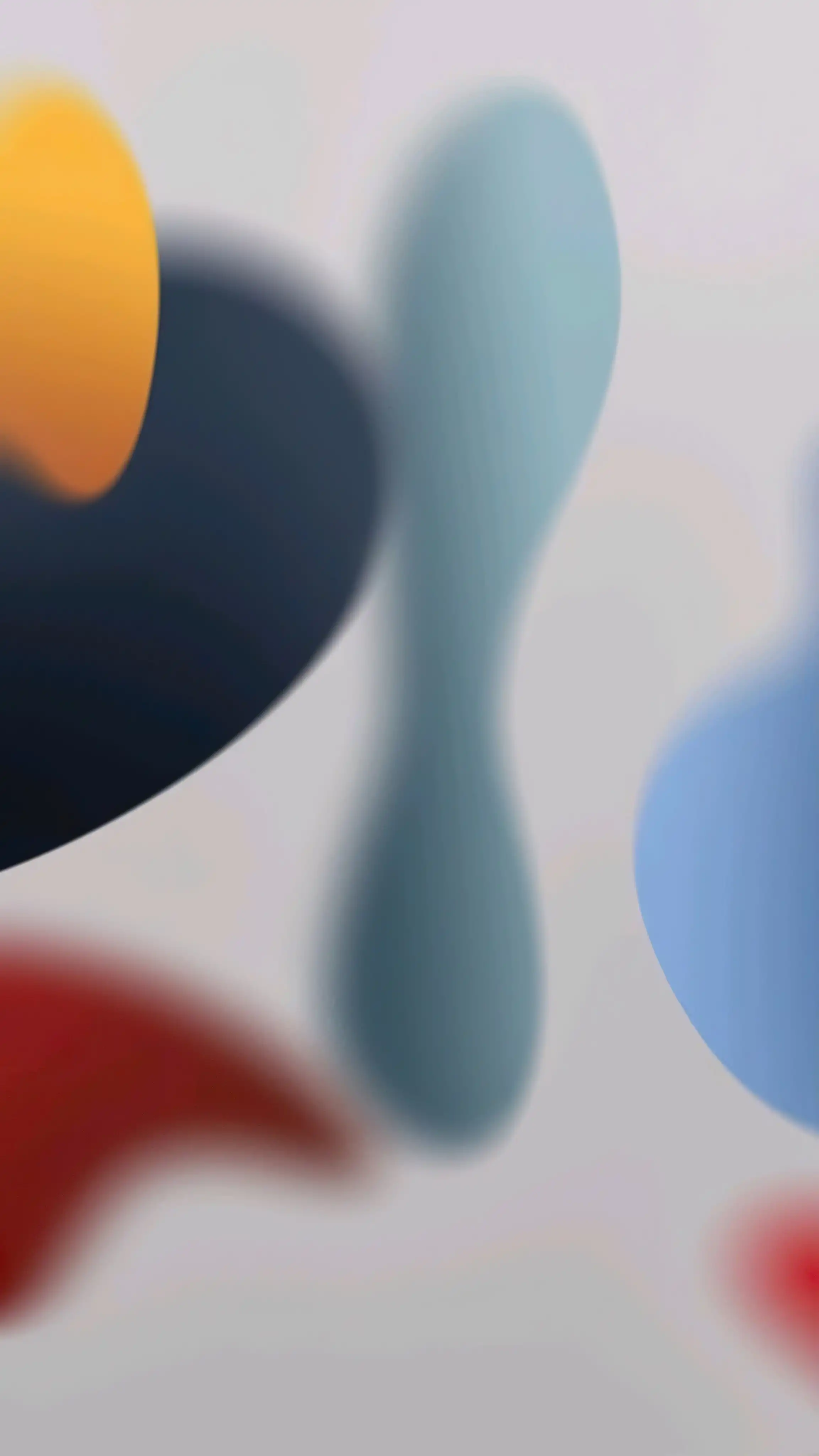 Abstract Organic Blob Pastel Glow 4K