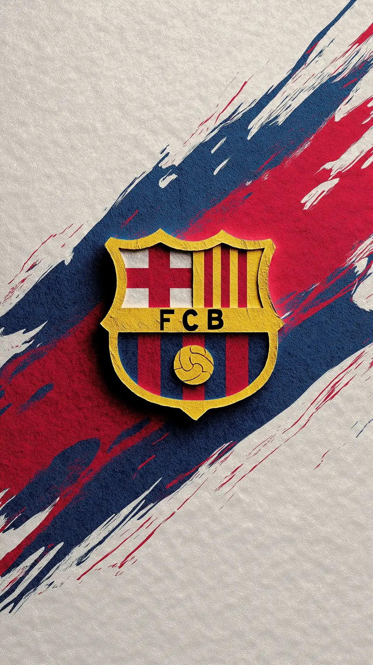 Barcelona Badge with Artistic Texture