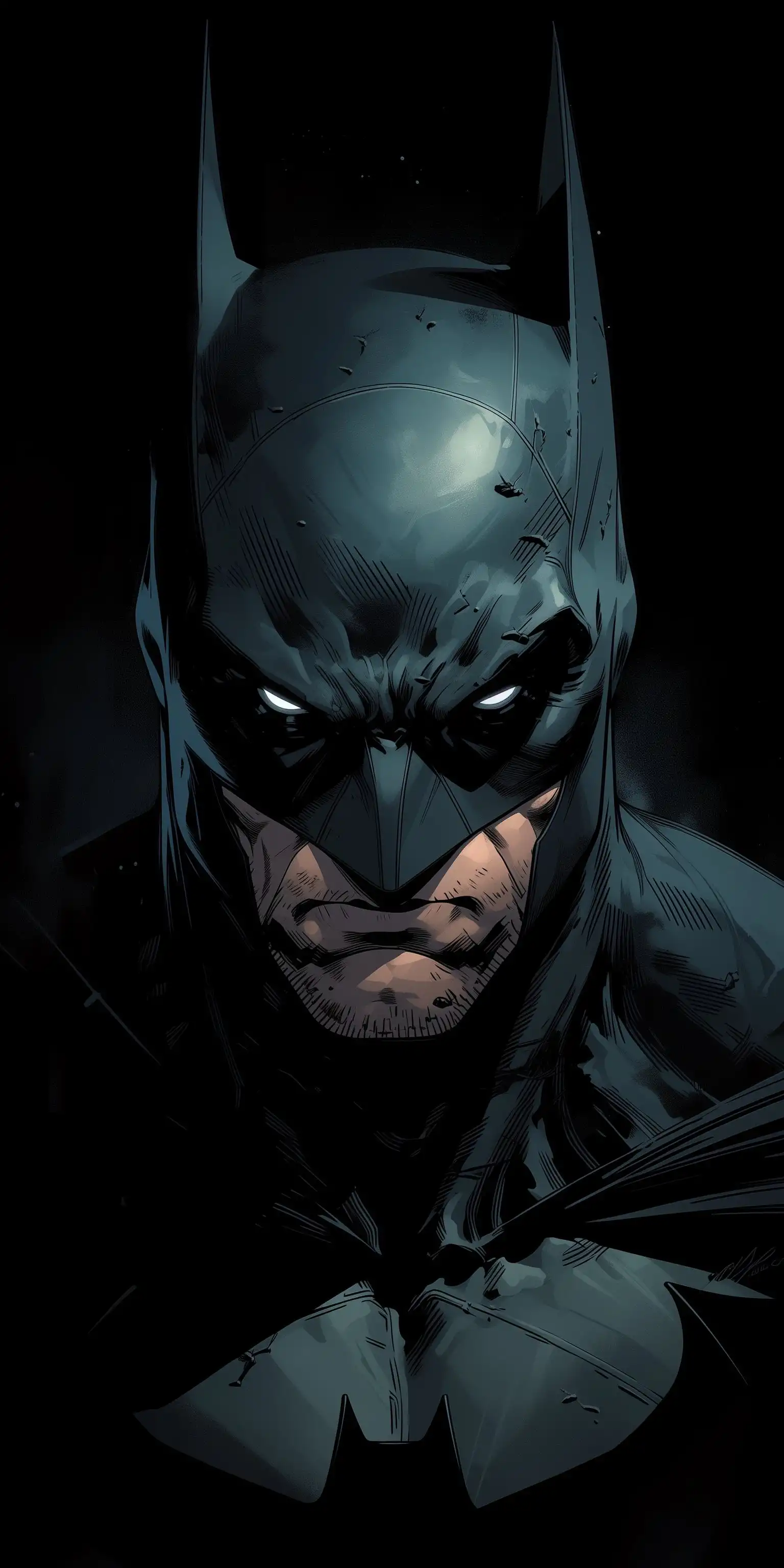 Batman Dark Knight Hooded Glare Shadows 4K