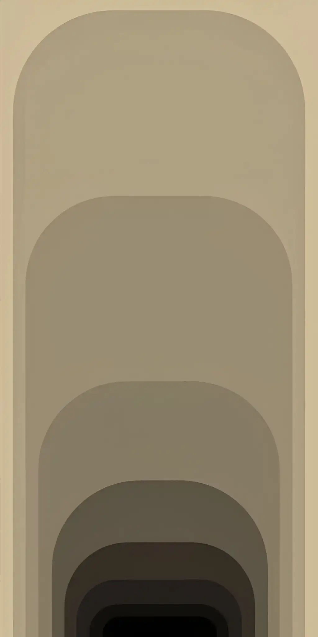 Beige Neutral Layered Arch Tunnel