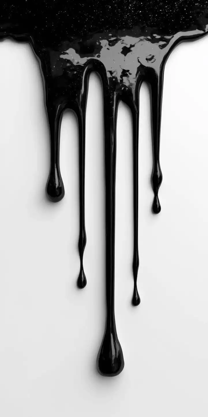 Black Liquid Drip Melting Glow Dark 4K