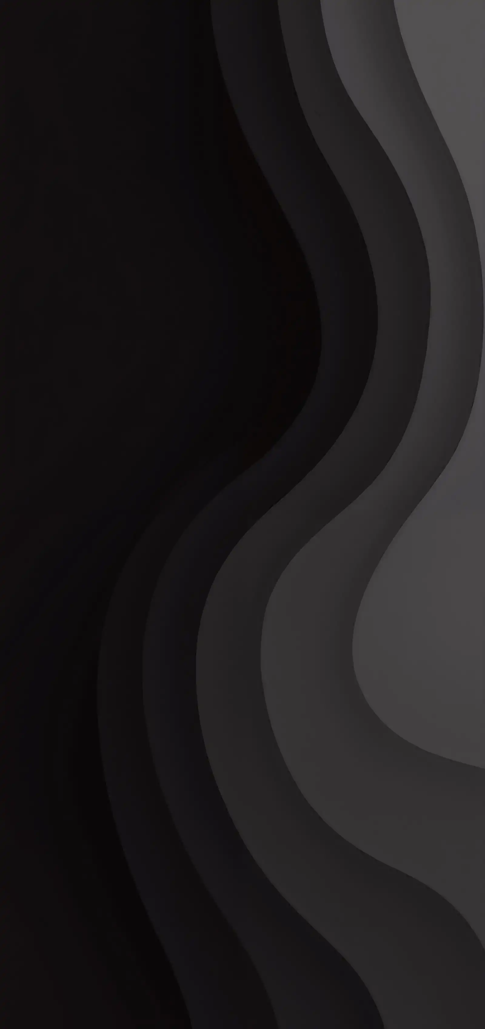 Black Obsidian Fluid Waves Shadow Depth 4K