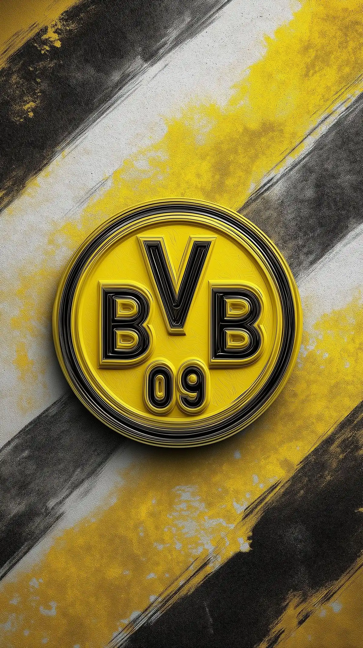 BVB Logo with Paint Stroke Texture