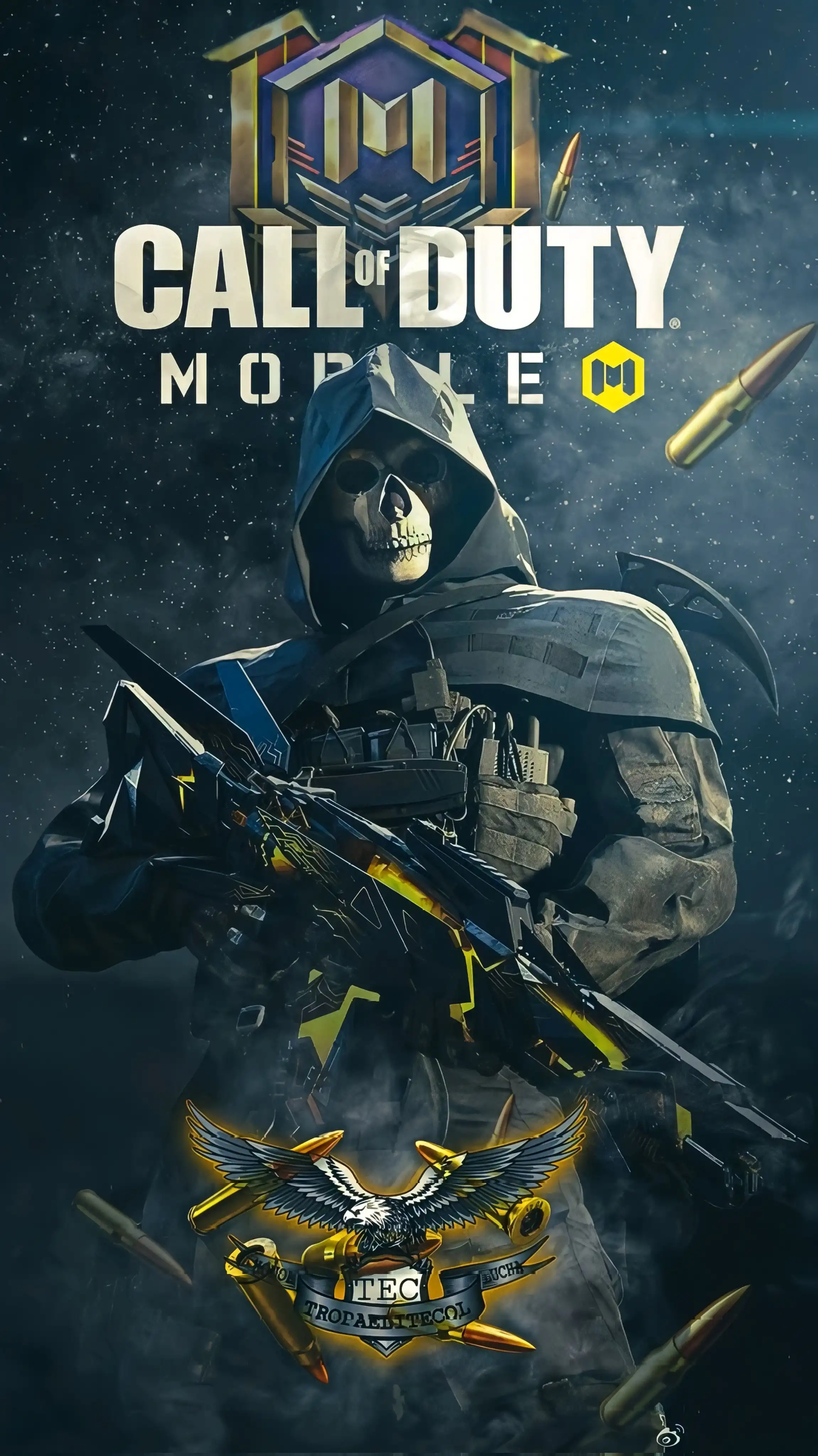 Call of Duty Mobile Grim Reaper Operator Neon 4K