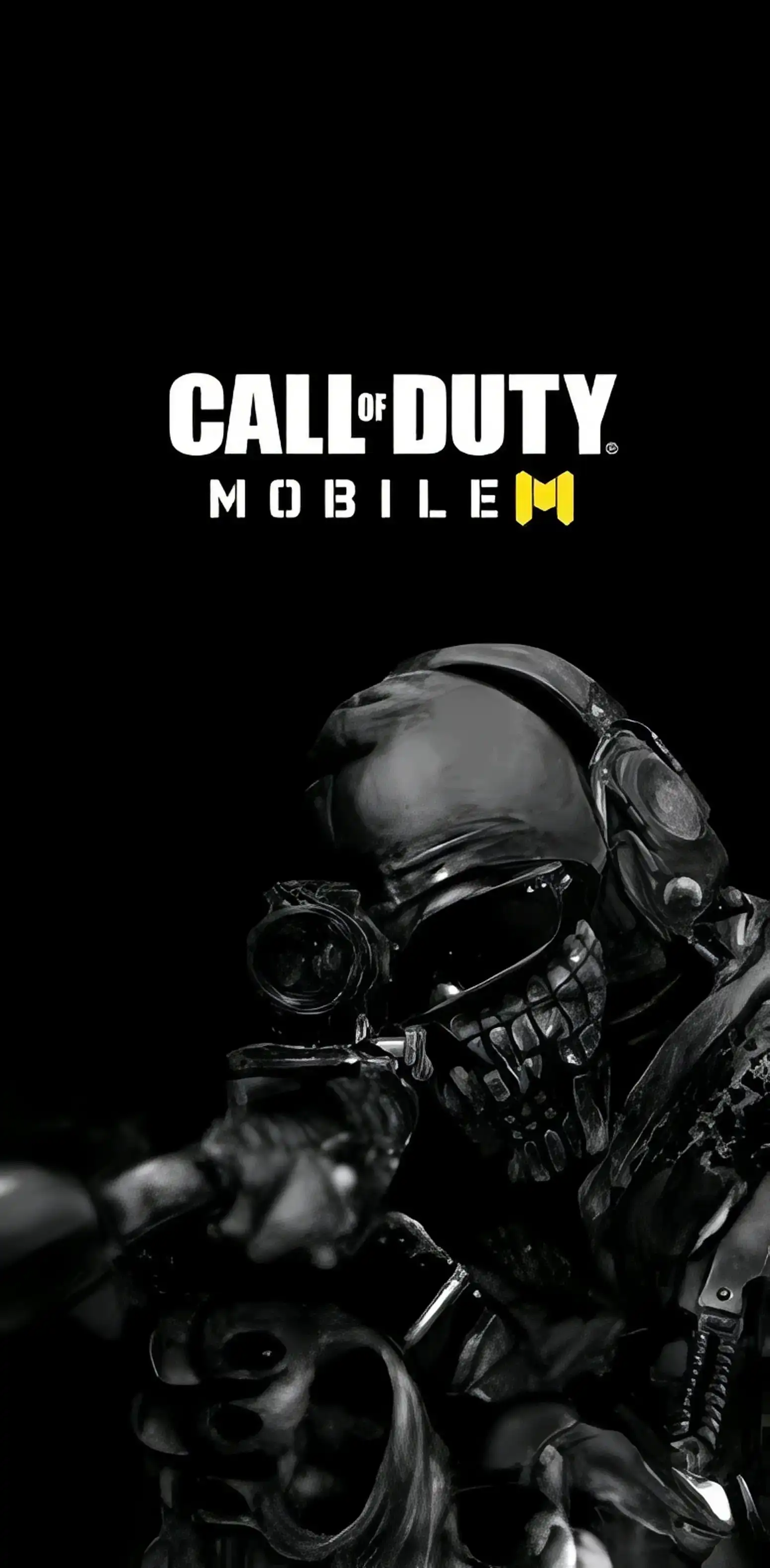 COD Mobile Grim Reaper Skull Operator Black Void 4K