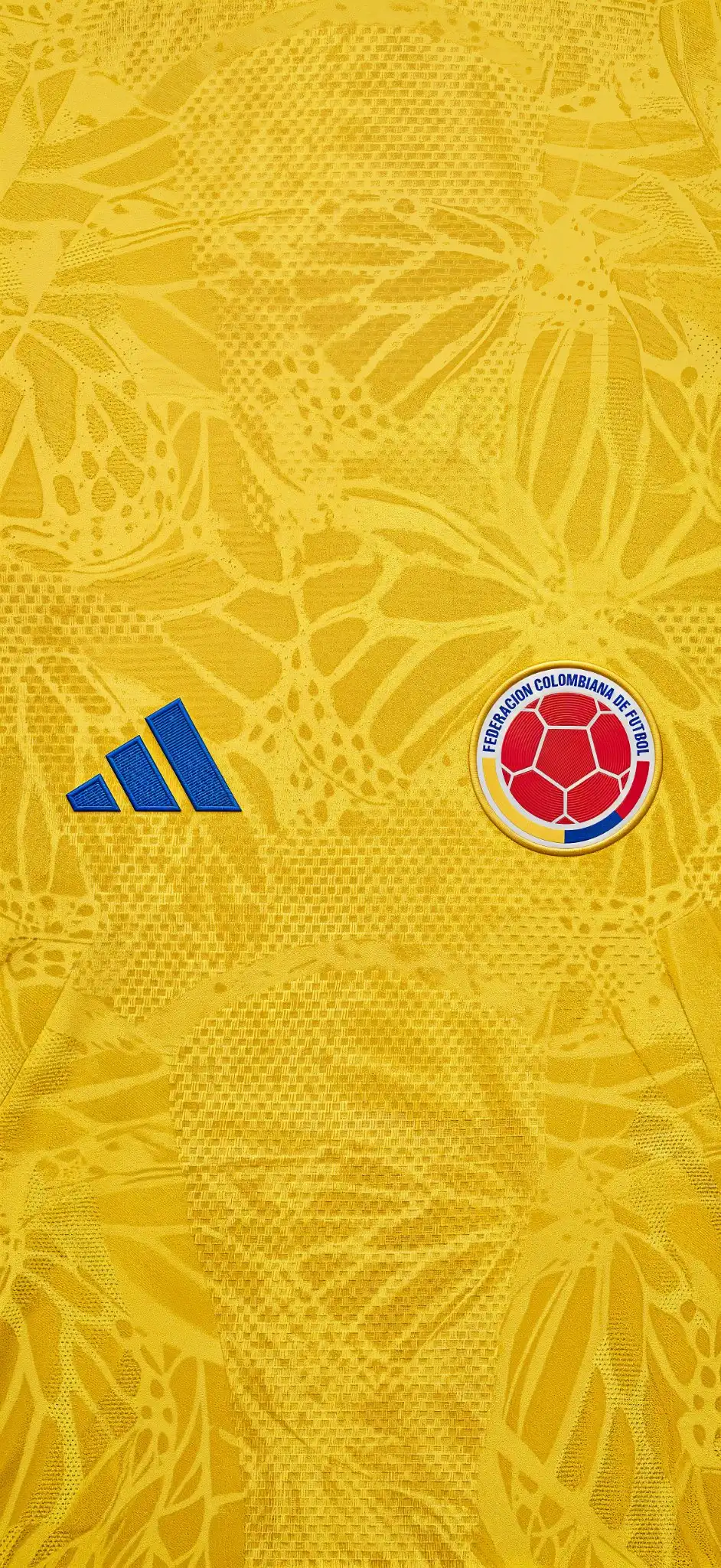 Colombia National Team Adidas Yellow Jersey