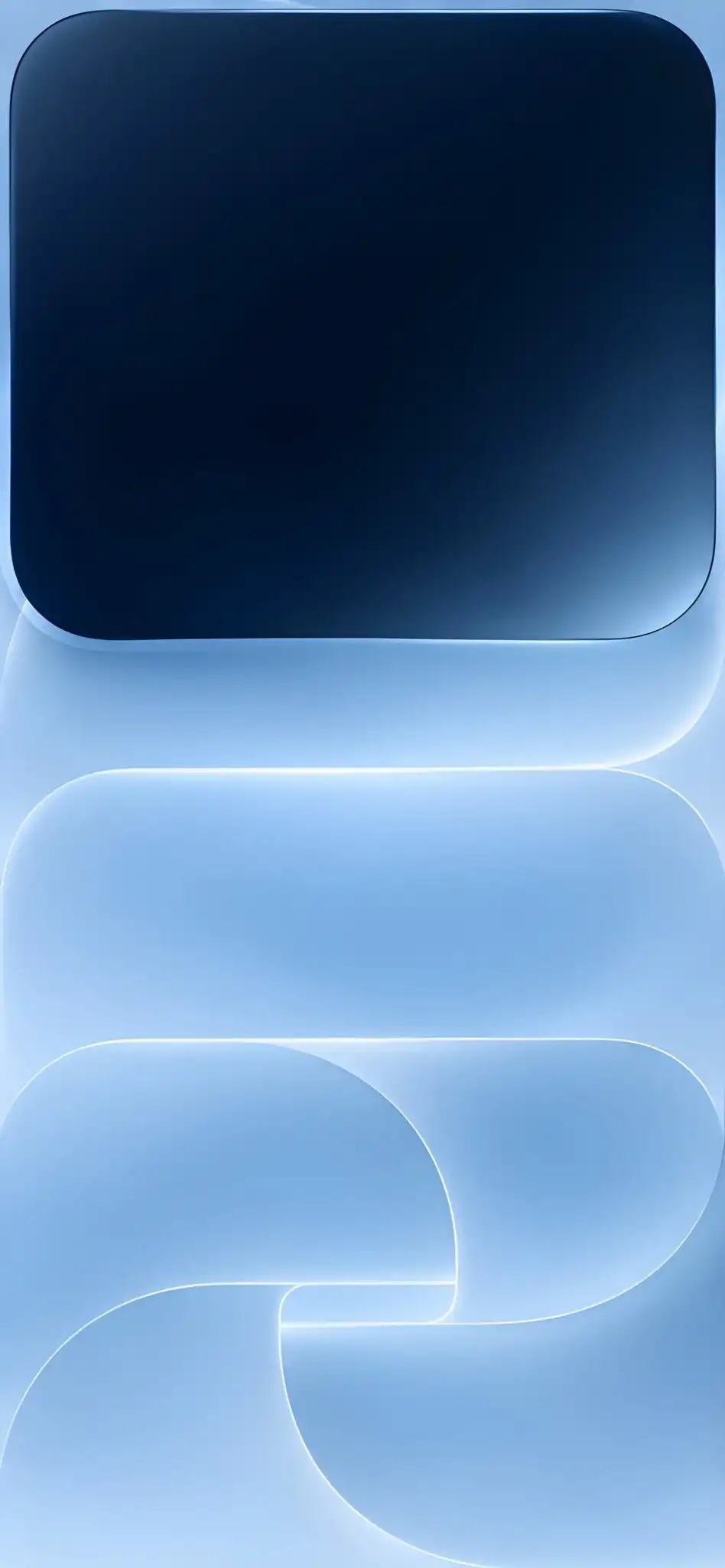 Cool Blue Abstract Layered Curves HD