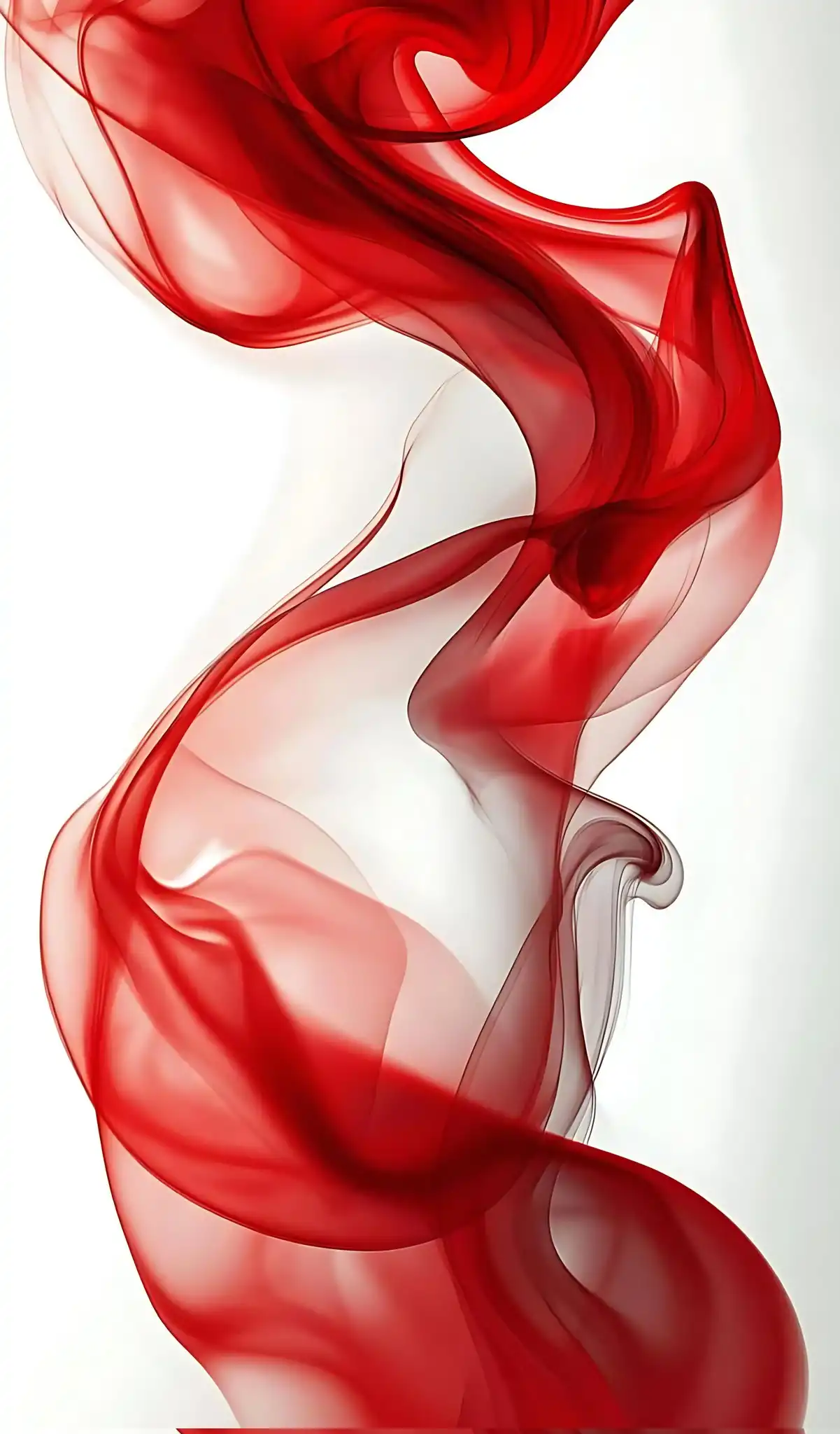 Crimson Red Liquid Silk Flow 4K