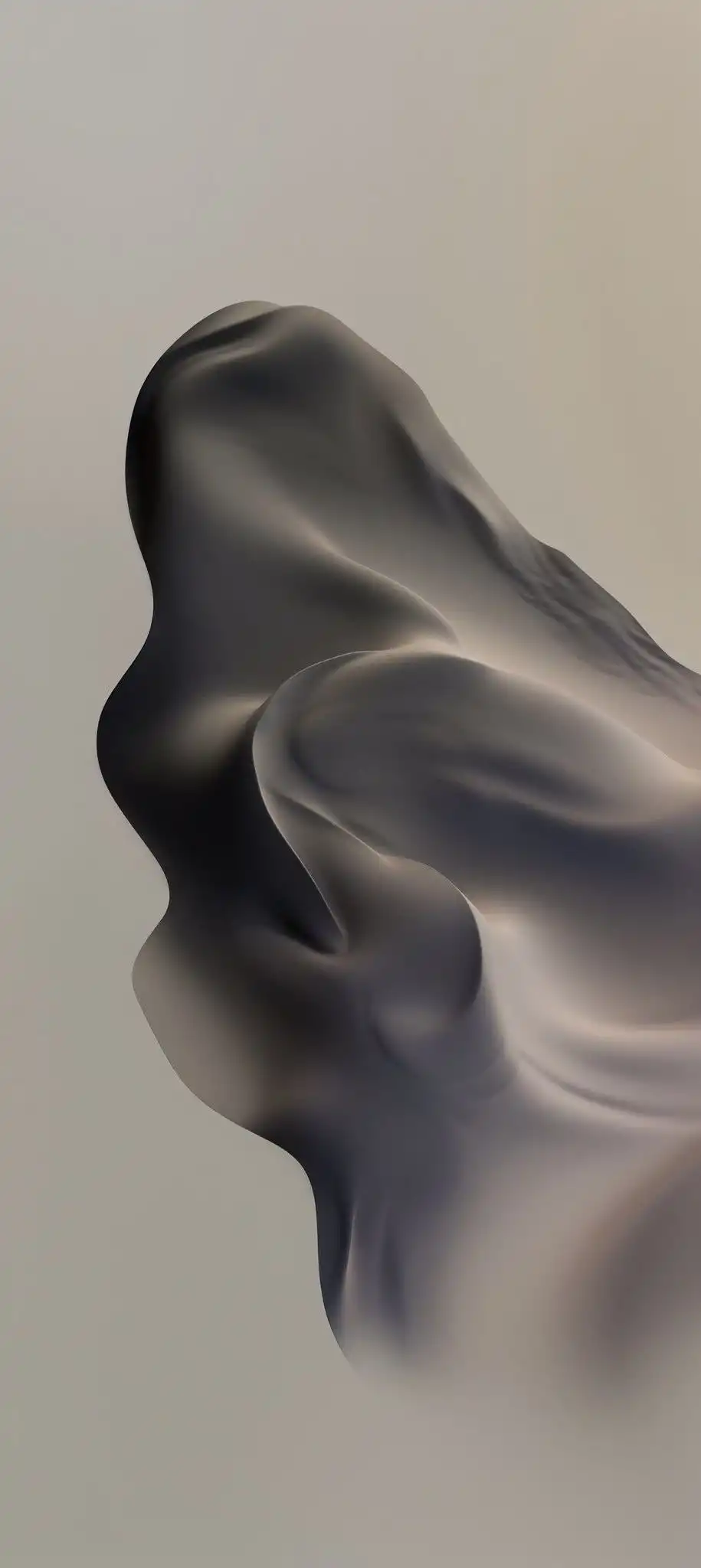 Dark Fluid Smoke Abstract Minimal