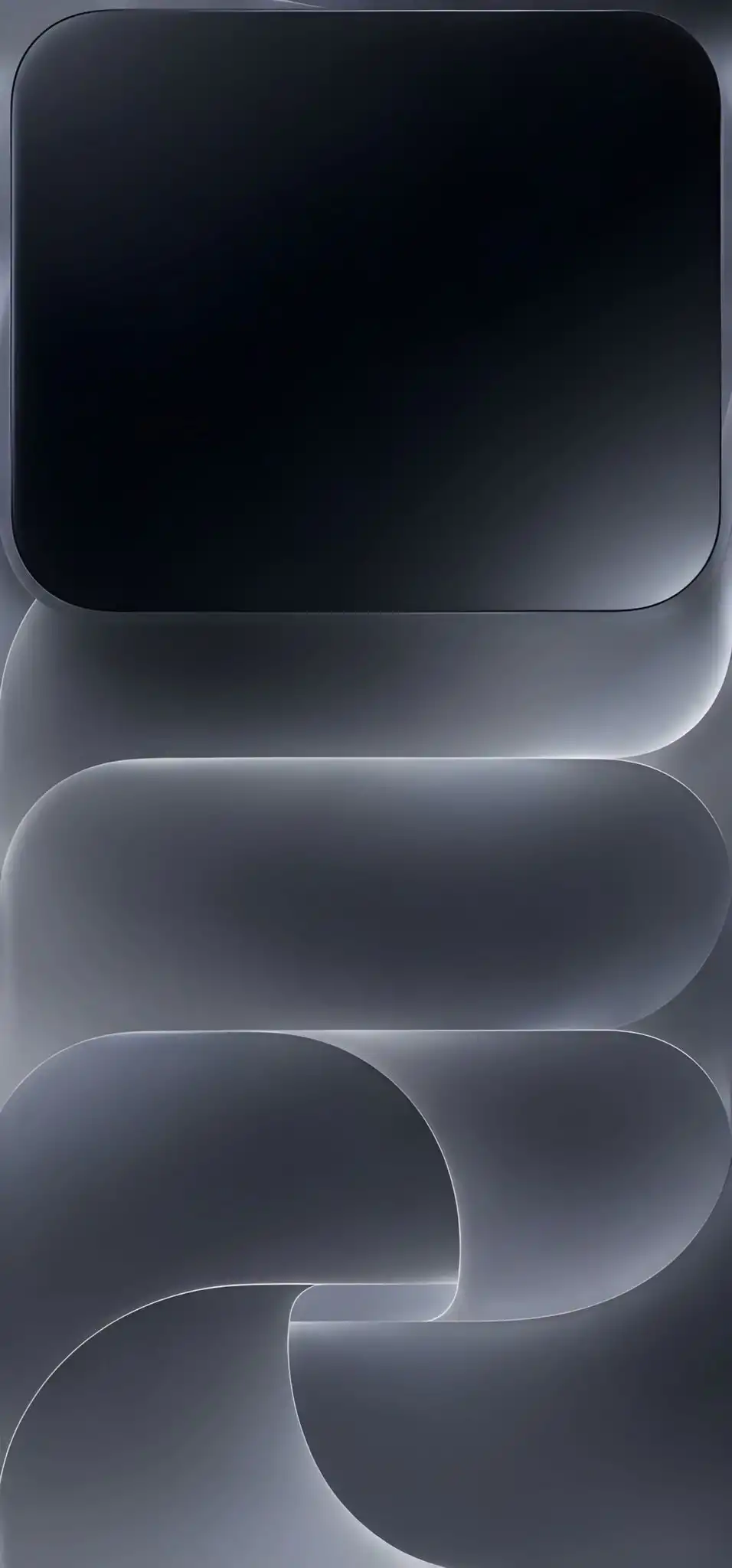 Dark Gray Abstract Layered Curves HD