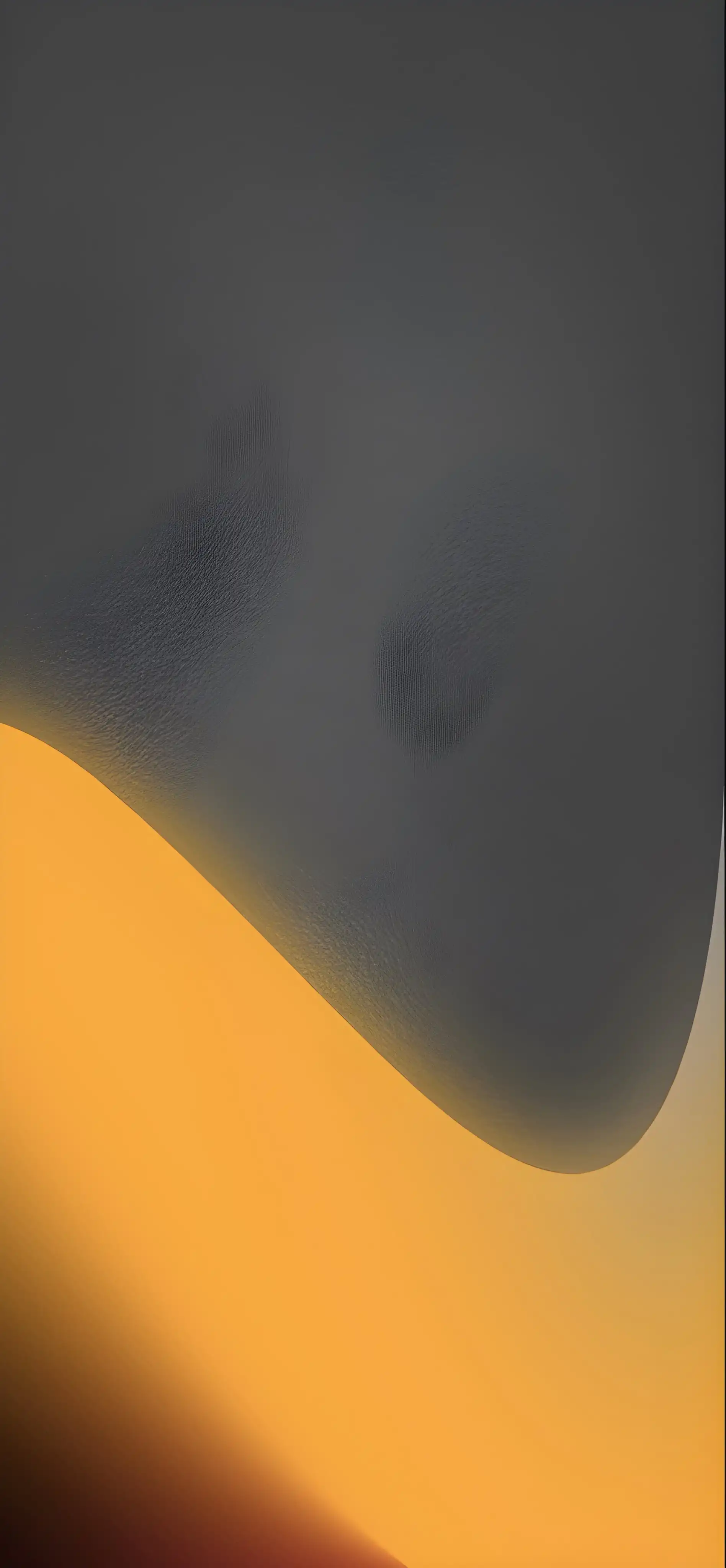 Dark Orange Glow Curved Abstract