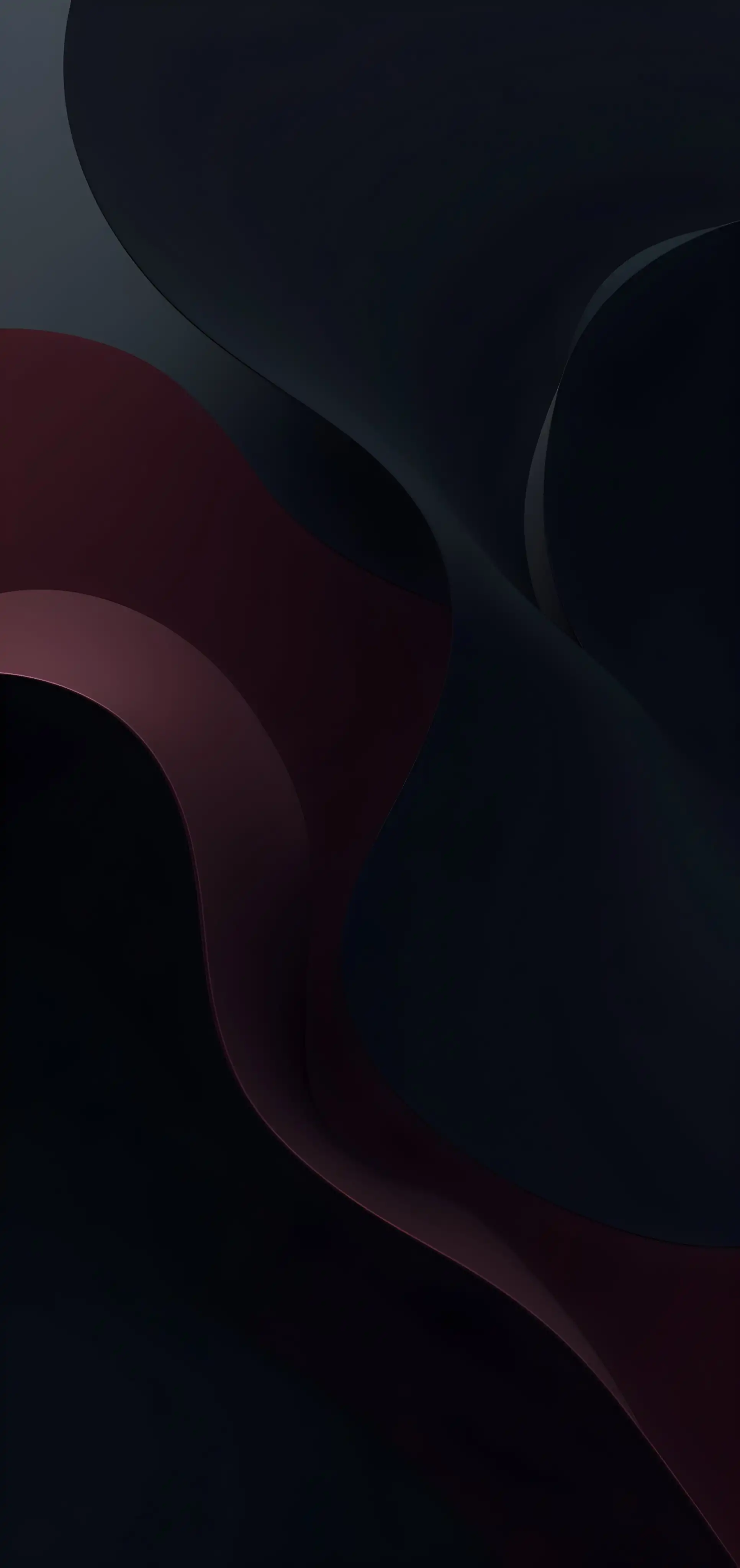 Dark Purple Black Curved Abstract