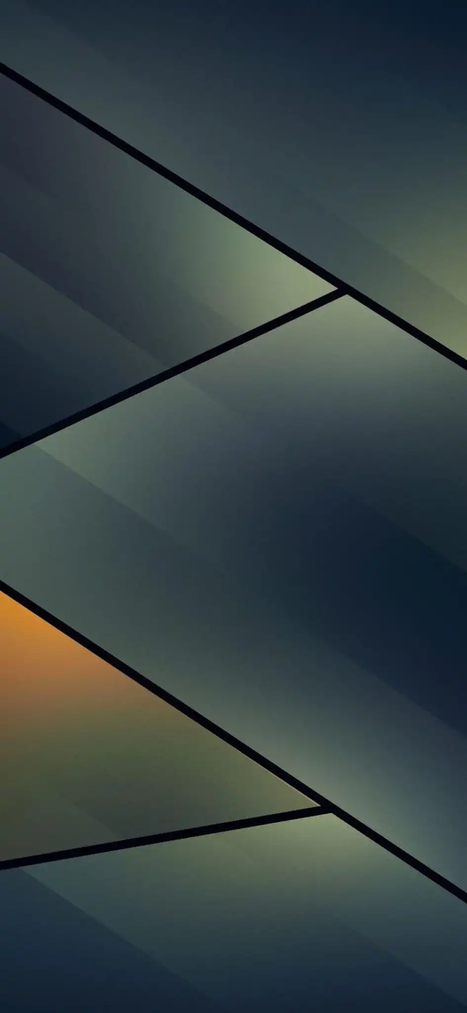 Dark Teal Geometric Angular Abstract