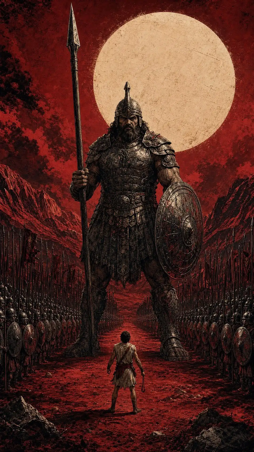 David and Goliath Epic Battle Scene HD