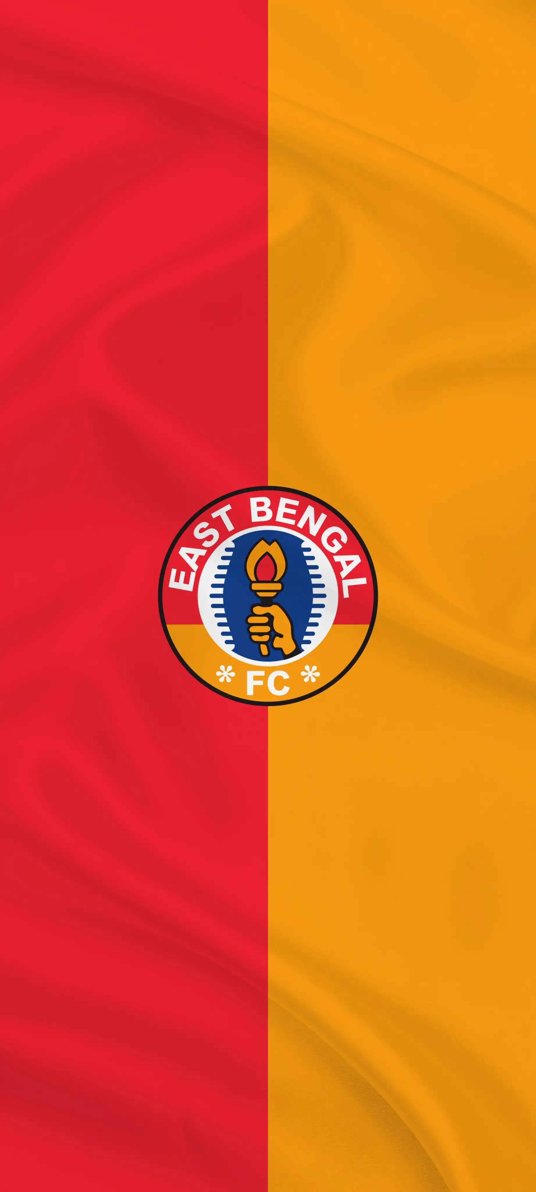 East Bengal FC Logo Red Yellow Flag