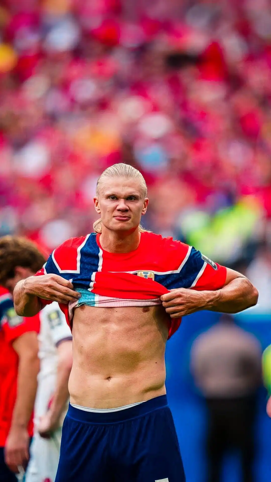 Erling Haaland Shirtless Norway Jersey