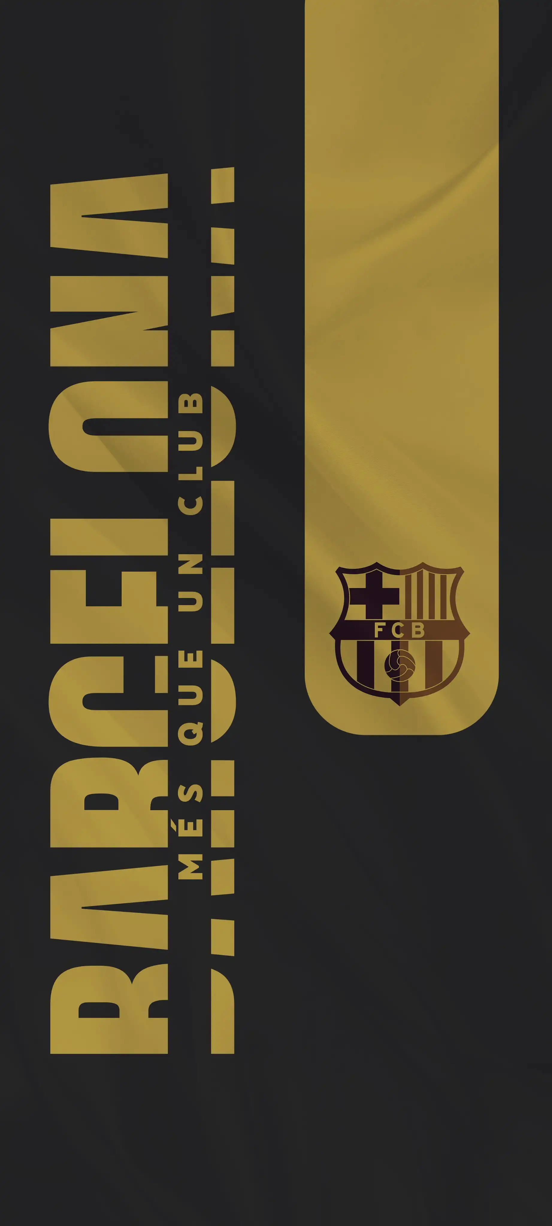 FC Barcelona Crest Gold Black