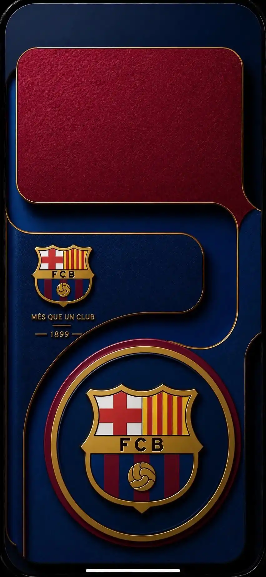 FC Barcelona Crest Gold Premium