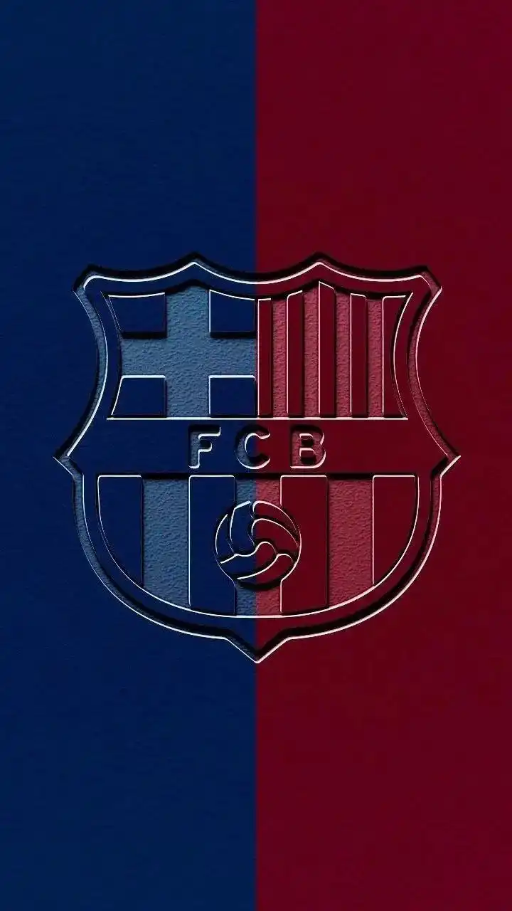 FC Barcelona Metallic Crest Logo
