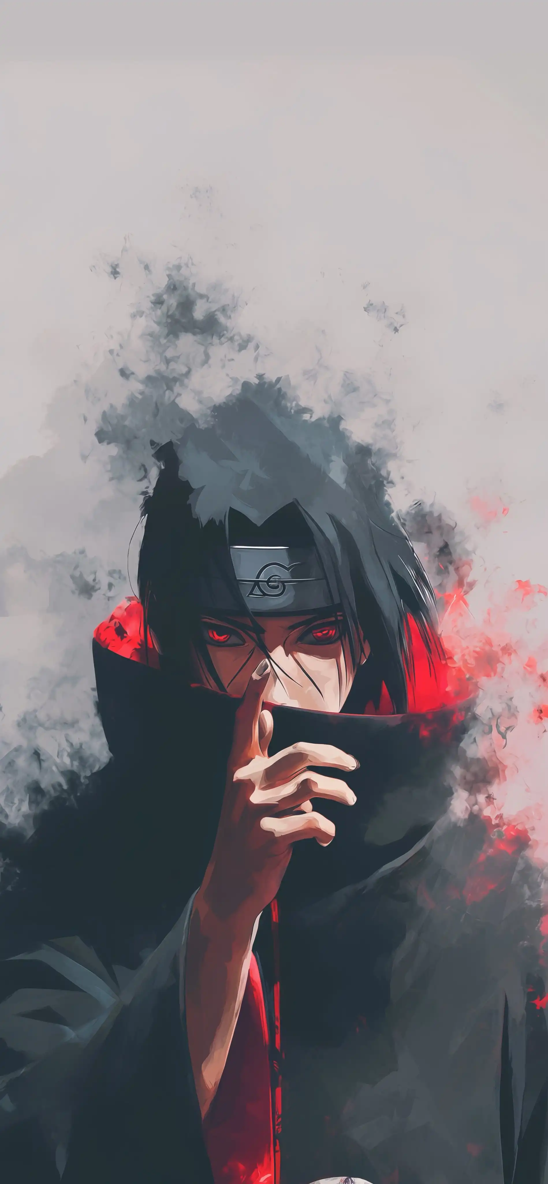 Itachi Uchiha Akatsuki Cloak Sharingan Portrai