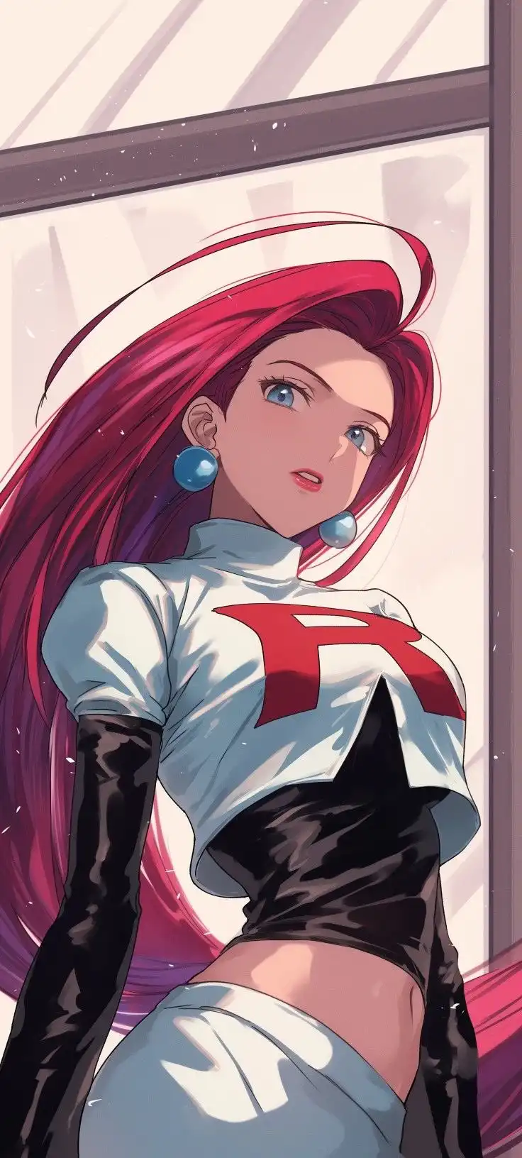 Jessie Team Rocket Anime Iconic Uniform Pose 4K
